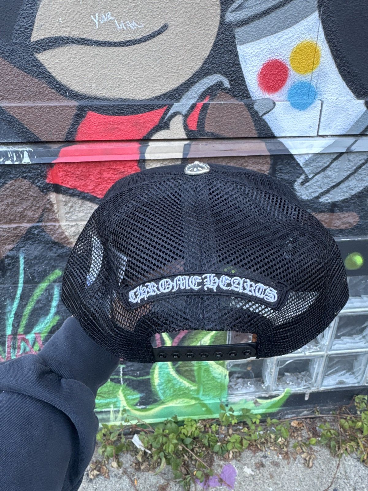 Chrome Hearts Chrome Hearts Leather Triple Cross Patch Trucker Hat Size ONE SIZE - 3 Thumbnail