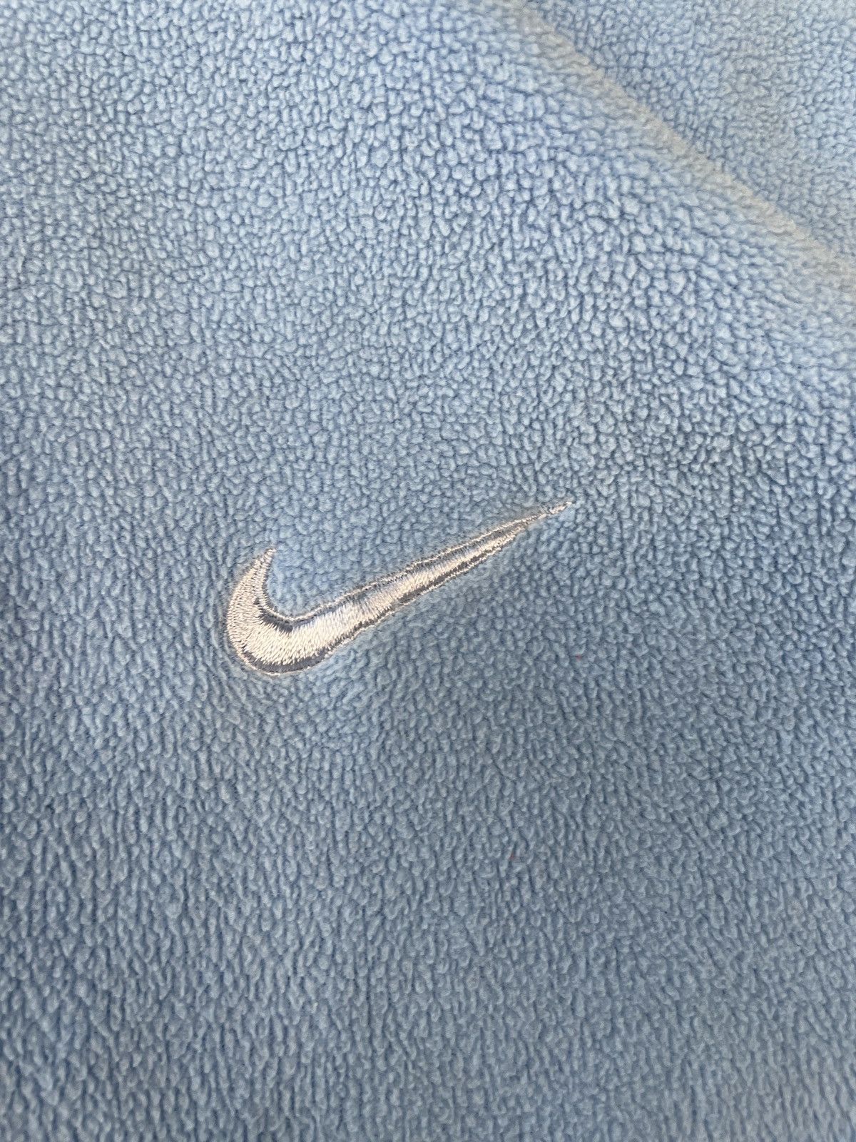 Nike × Nike ACG × Vintage Vintage Nike Fleece Baby Blue Big Swoosh Size US XL / EU 56 / 4 - 4 Thumbnail