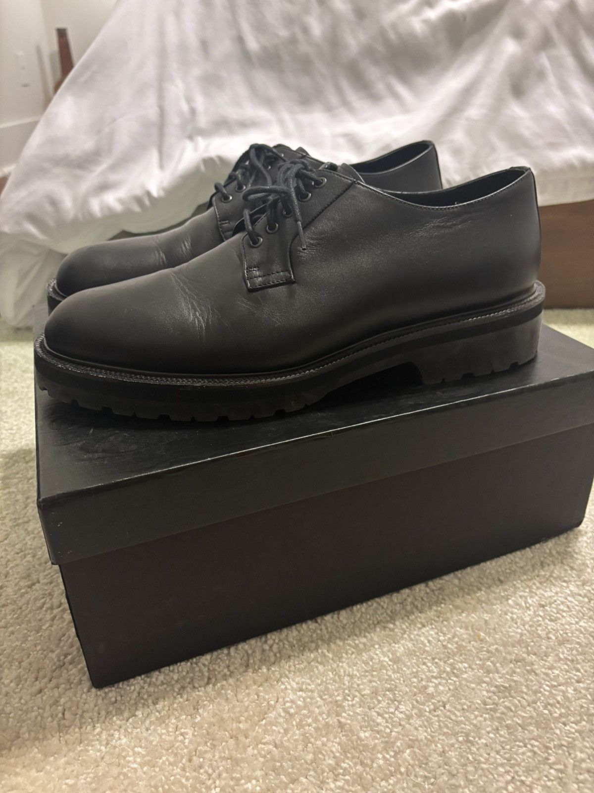 Dries Van Noten Black Oxford Lace Up Derbies Size US 11 / EU 44 - 2 Thumbnail