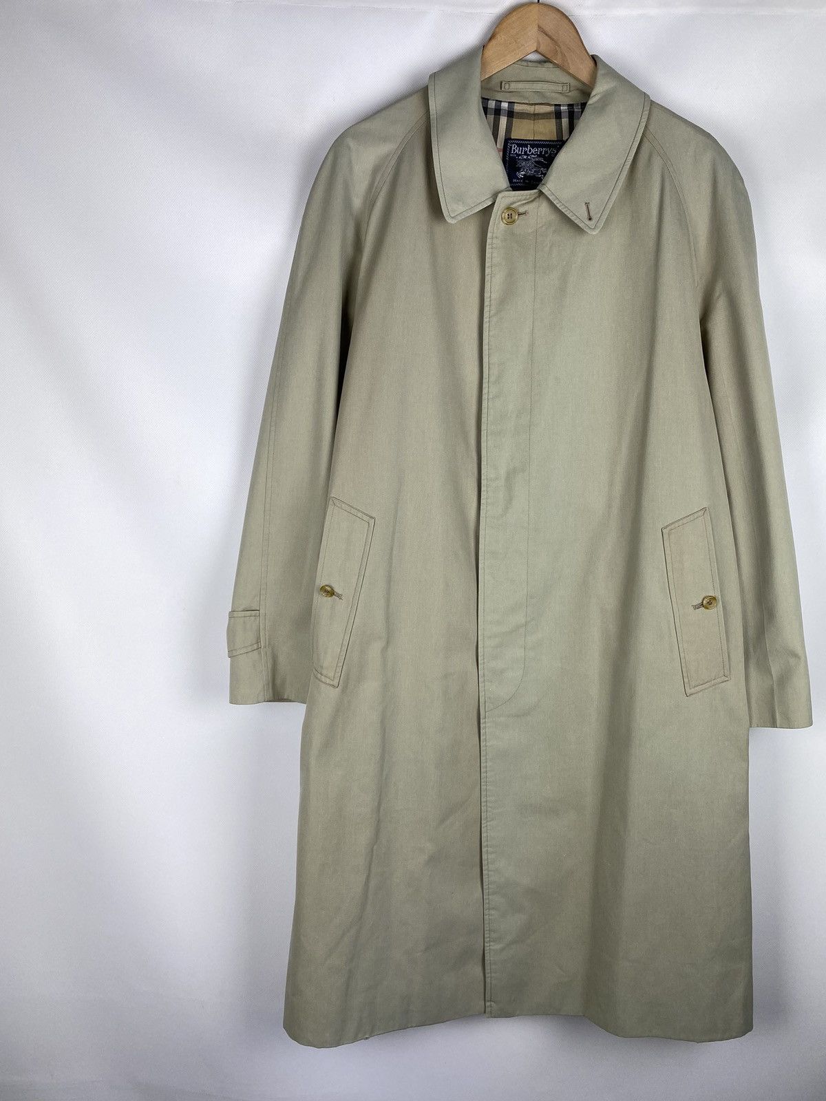Burberry Burberrys vintage nova check lined men’s trench coat jacket Size US XXL / EU 58 / 5 - 2 Thumbnail