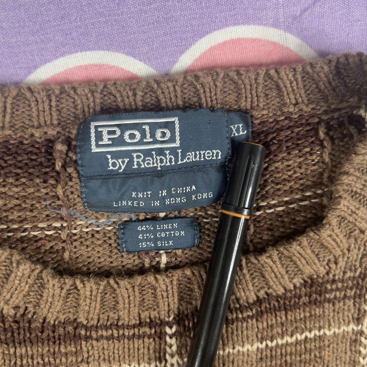 Polo Ralph Lauren Vintage 90s Polo Ralph Lauren Crewneck Plaid Sweater XL Size US XL / EU 56 / 4 - 3 Thumbnail