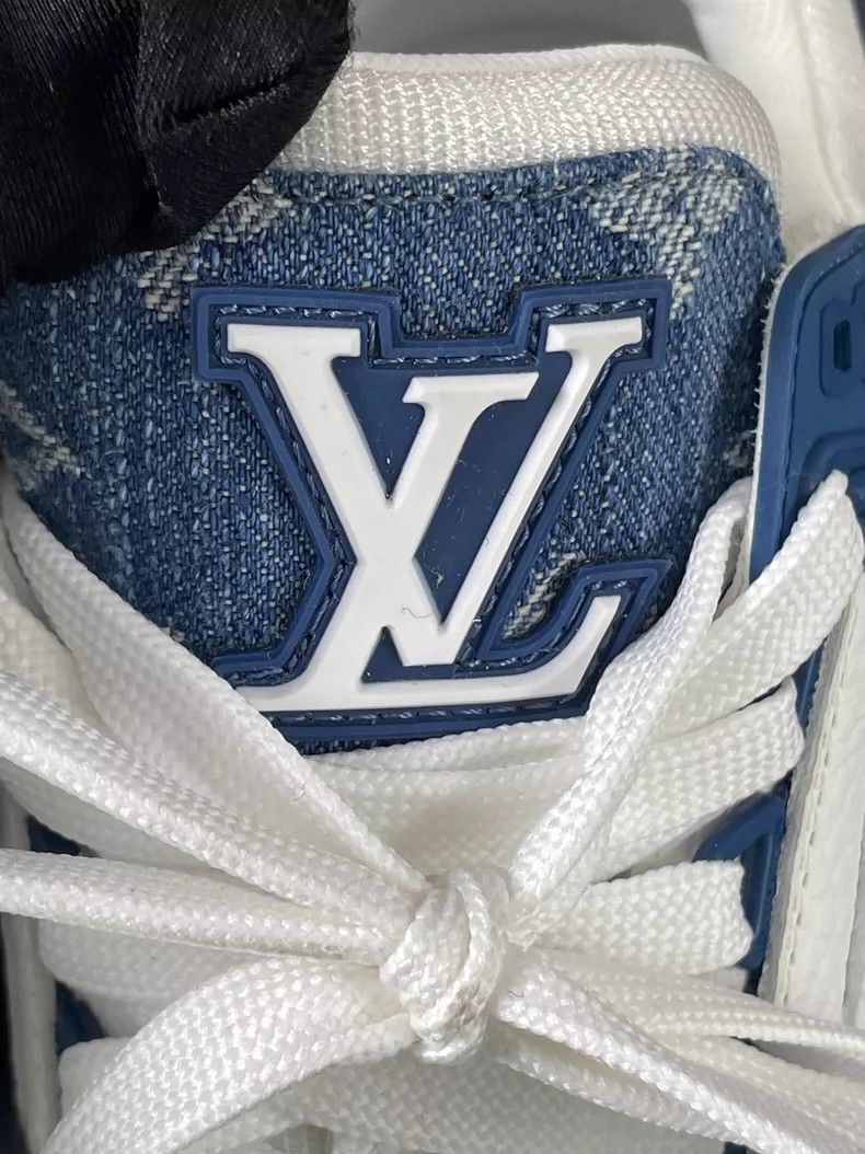 Louis Vuitton Louis Vuitton Tainer Denim Blue shoes Size US 4.5 / IT 34.5 - 6 Thumbnail