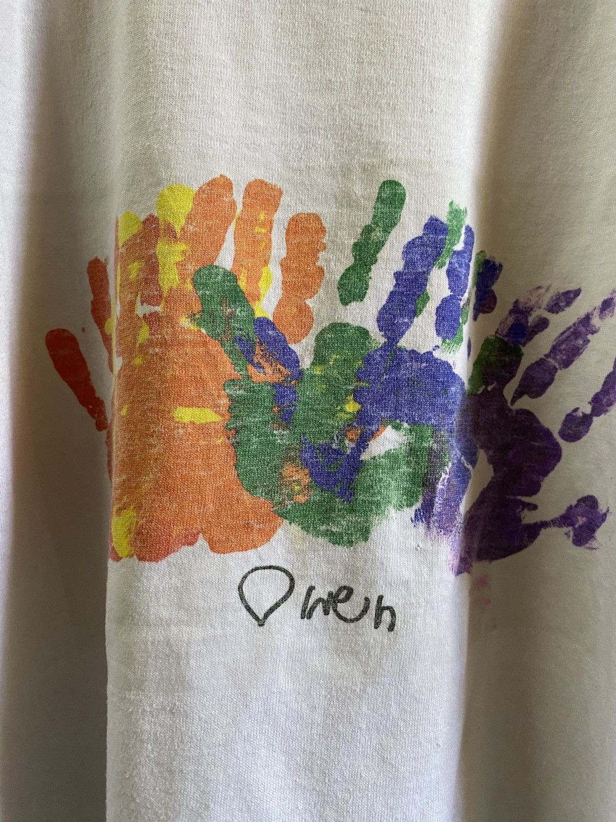 Vintage Vintage 90s ARTWORK cool finger palm paint water colour USA Size US XL / EU 56 / 4 - 6 Thumbnail