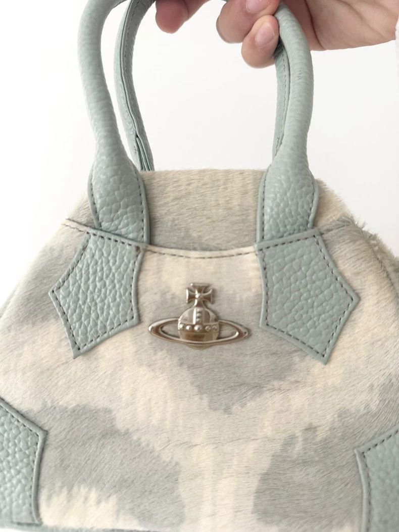 Vivienne Westwood Vivienne Westwood Baby blue horse leopard print silver Sat Size ONE SIZE - 4 Thumbnail