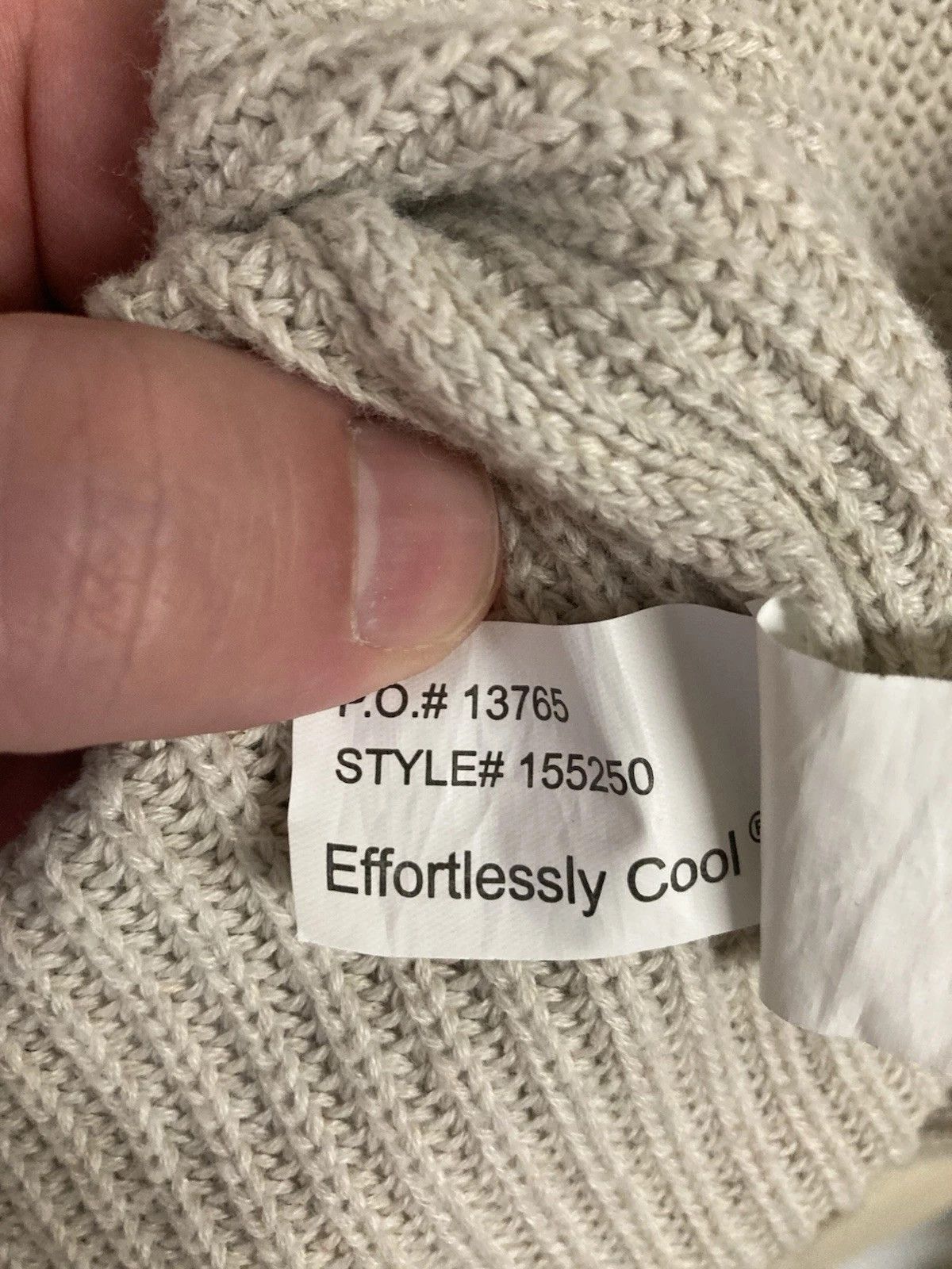 Carbon2Cobalt Carbon2Cobalt Fisherman Sweater 1/4 Zip Beige Size XL Size US XL / EU 56 / 4 - 5 Thumbnail