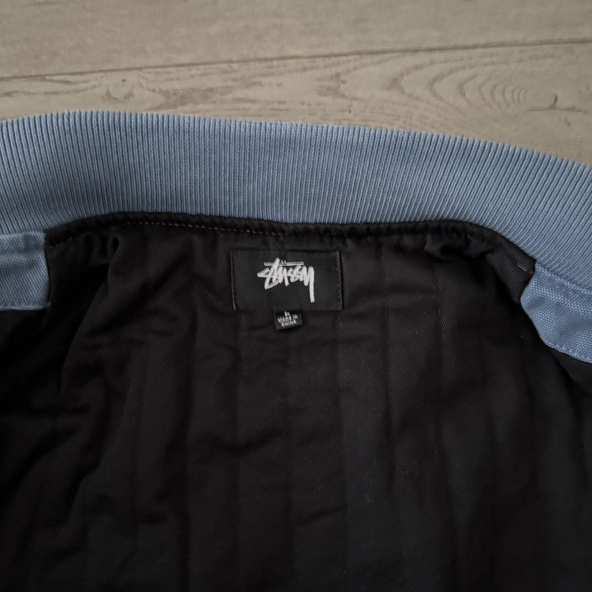 Stussy Stussy Ghost Logo Canvas Varsity Jacket Size US L / EU 52-54 / 3 - 7 Thumbnail