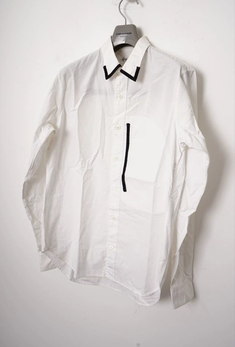 Yohji Yamamoto Yohji Yamamoto Patchwork shirt 2505-Nextarrow Size US M / EU 48-50 / 2 - 2 Thumbnail