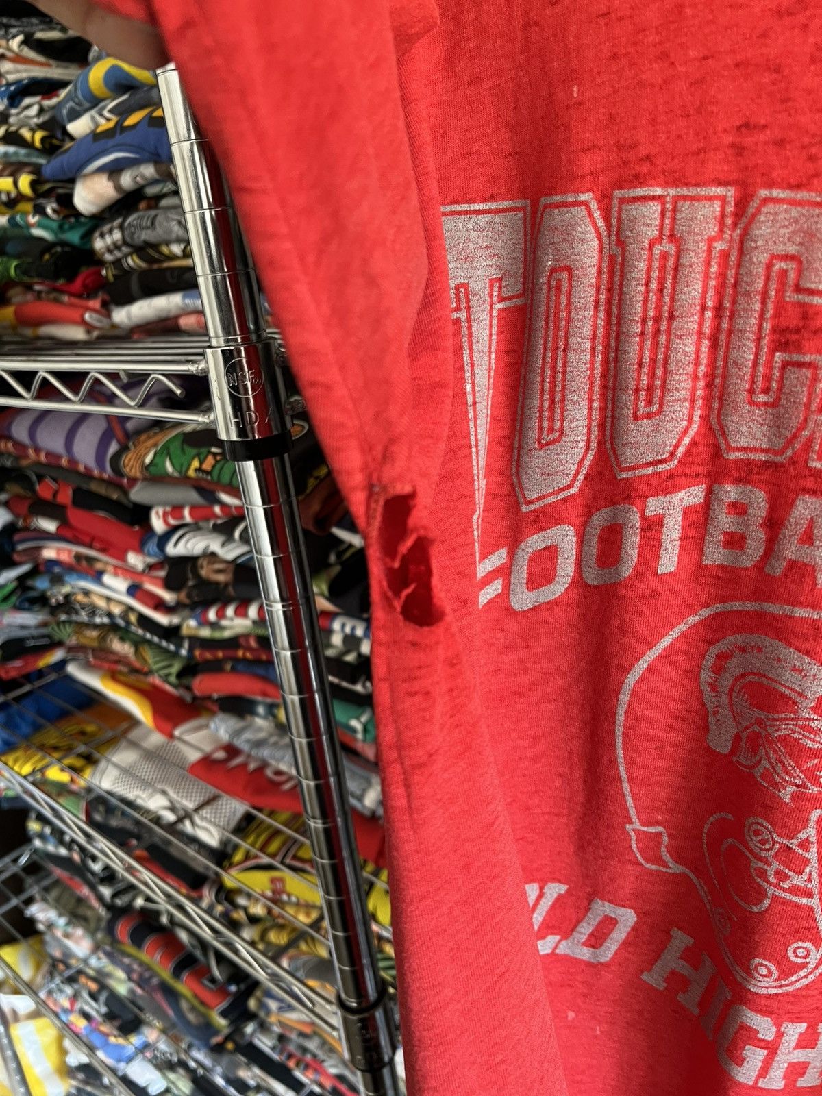 NFL 70s Touchdown Football Camp High School Single Stitch Tee Size US XL / EU 56 / 4 - 5 Thumbnail