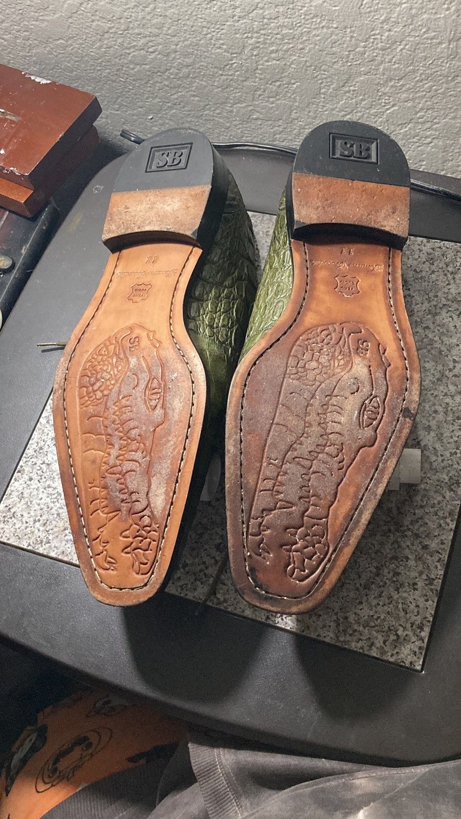Belvedere crocodile hornback shoes Size US 11 / EU 44 - 5 Thumbnail