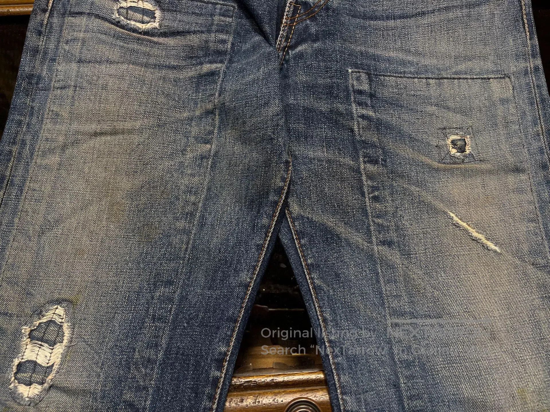 RRL Ralph Lauren vintage distressed double rl denim pants. Size US 30 / EU 46 - 7 Thumbnail