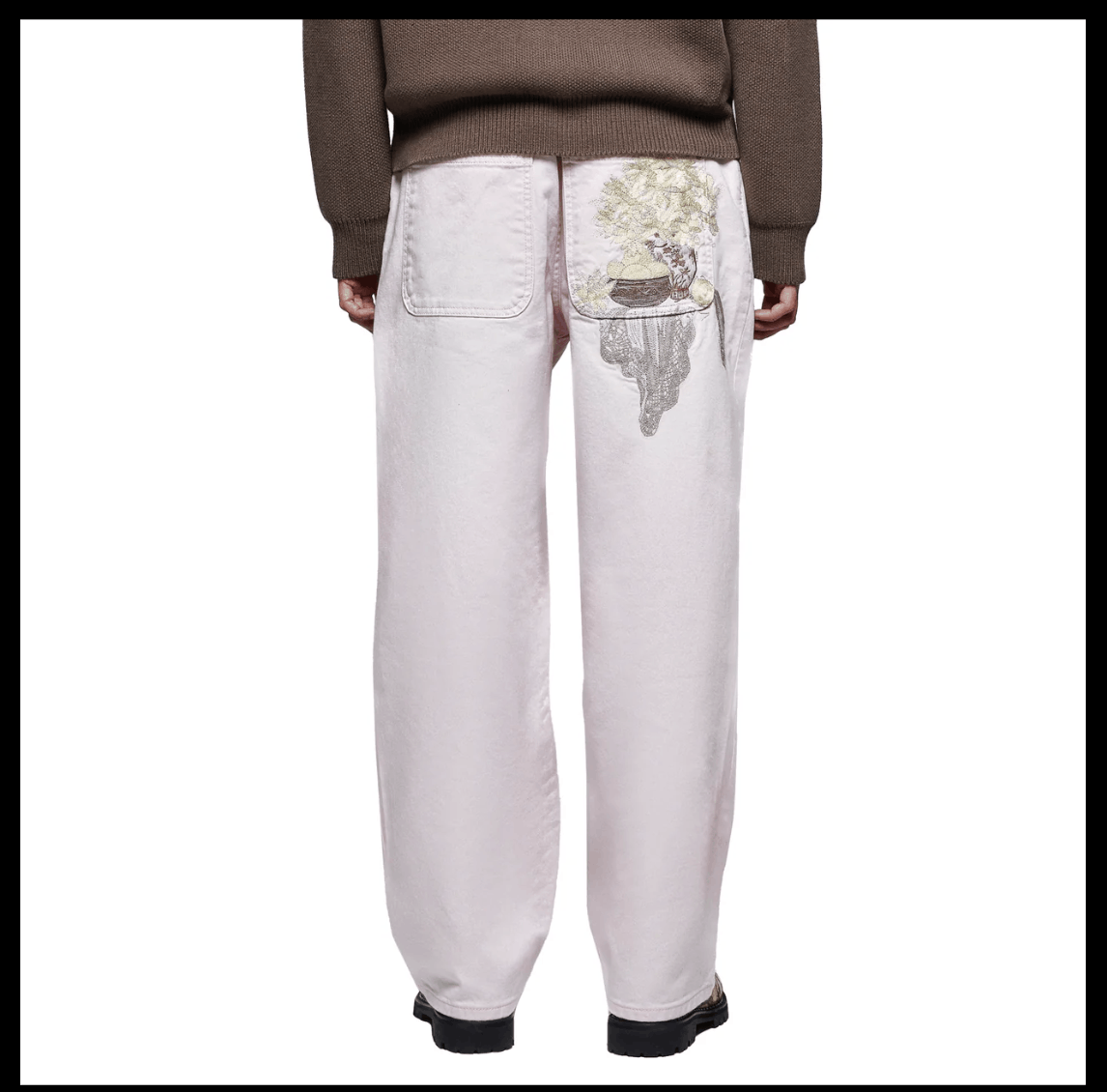 Derschutze Derschutze "garden of eden" denim jeans - light pink Size US 32 / EU 48 - 5 Thumbnail