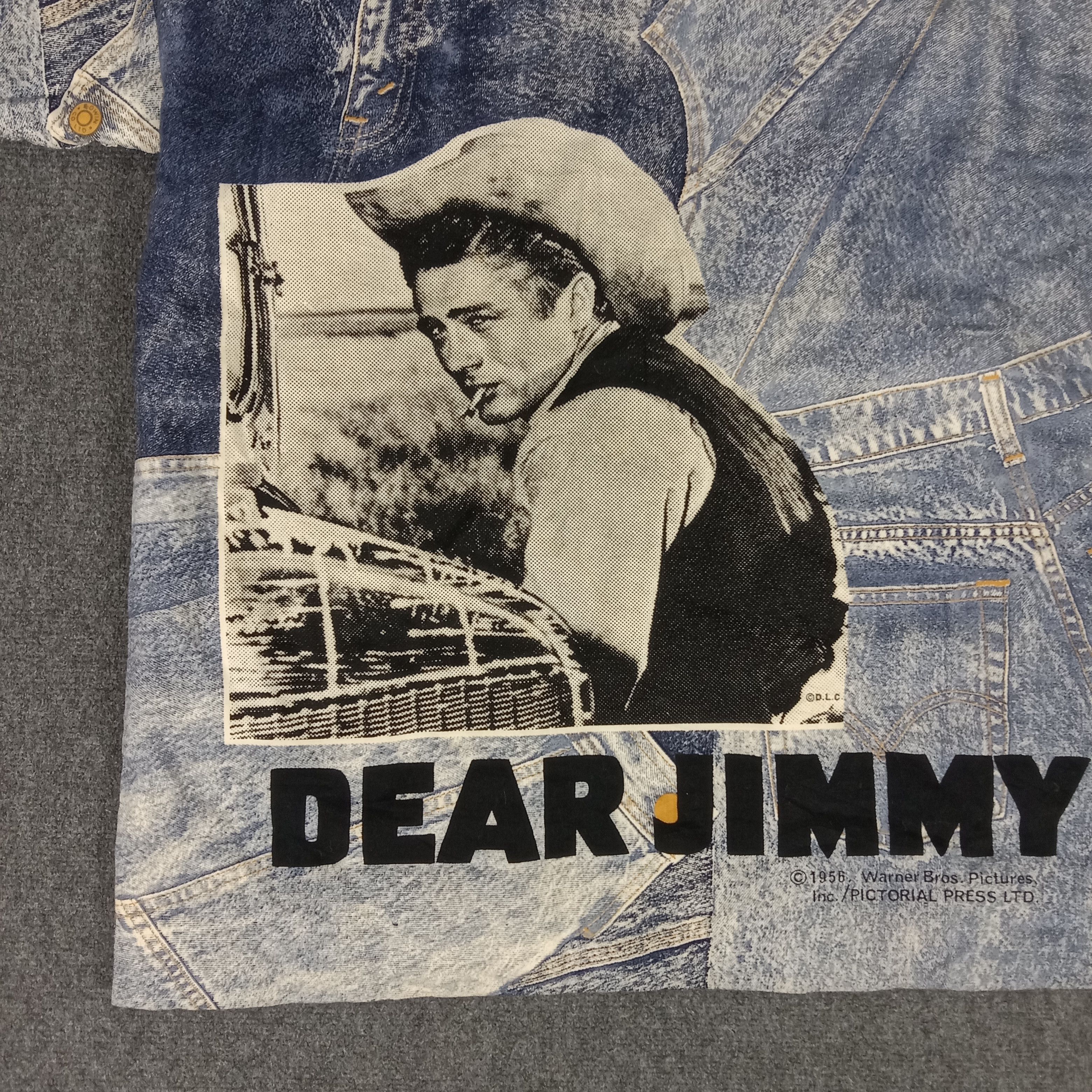 Japanese Brand × Le Grande Bleu (L.G.B.) × Vintage Dear Jimmy American Actor James Dean Kimino Jacket Size US XL / EU 56 / 4 - 2 Thumbnail