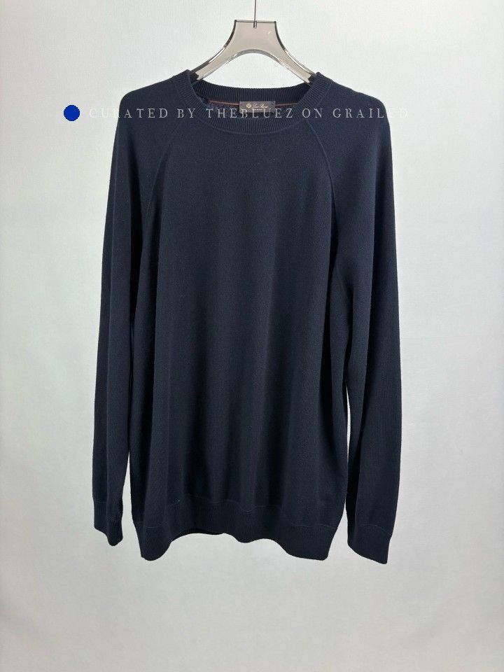 Loro Piana Black Long-Sleeve Knit Sweater Size US XXL / EU 58 / 5 - 1 Thumbnail