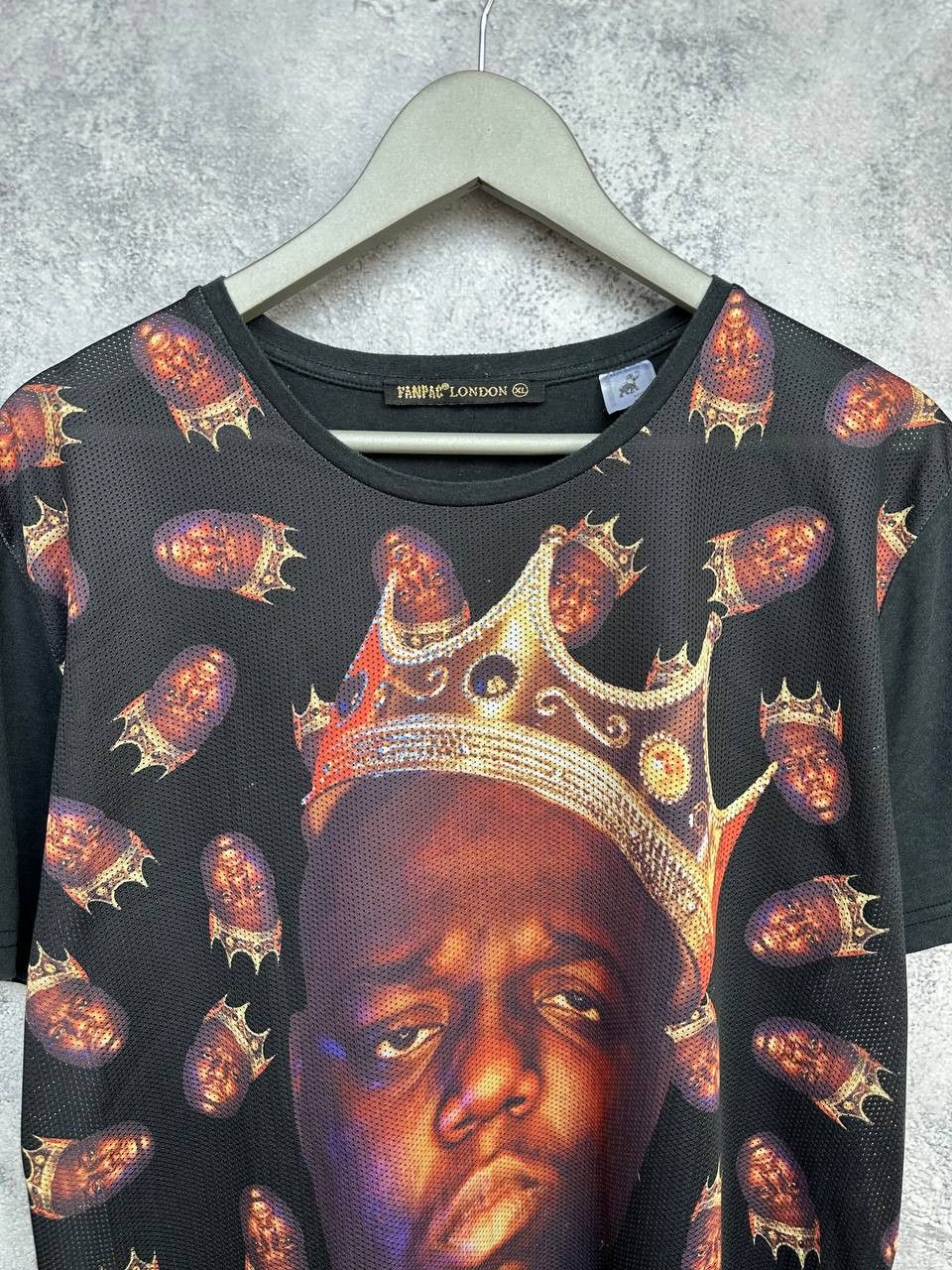 Vintage Notorious BIG Biggie Smalls Graphic T-Shirt Crown Mesh Front Size US XL / EU 56 / 4 - 4 Thumbnail