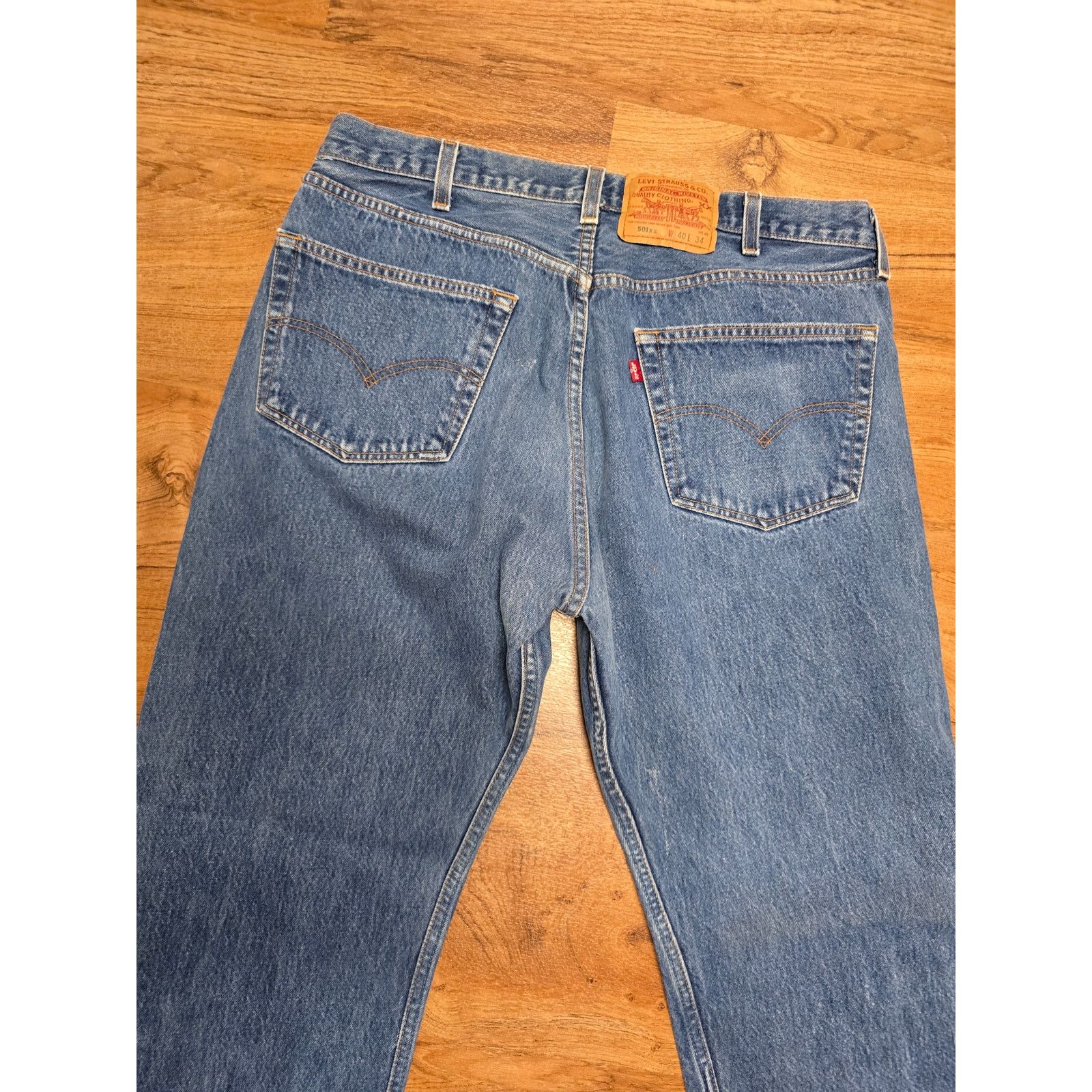 Levi's Vintage Levi's 501XX Jeans 40x34 Straight Leg Blue Denim Size US 40 / EU 56 - 9 Thumbnail