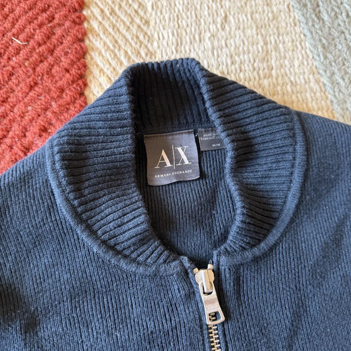 Armani F/A15 Armani Exchange Logo Knitted Zip Up Sweatshirt Medium Size US M / EU 48-50 / 2 - 4 Thumbnail