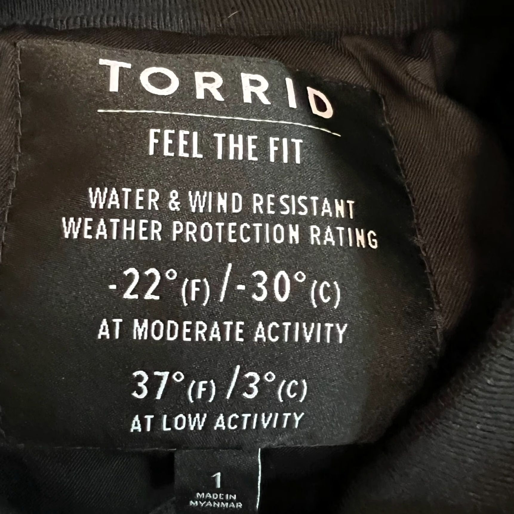 Torrid Torrid Jacket Womens Size 1 Black Water Resistant Puffer Solid Size XS / US 0-2 / IT 36-38 - 5 Thumbnail