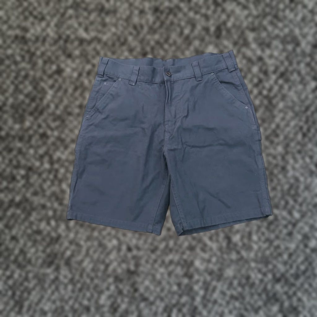 Vintage Work n' Sport Carpenter Shorts Mens 36 Gray Canvas Bermuda Workwear 80s Casual Size US 36 / EU 52 - 1 Thumbnail