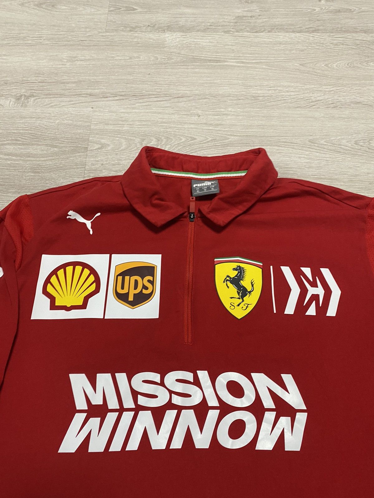 Formula 1 Scuderia Ferrari F1 Leclarc Team T-Shirt Mens Red 2019 Size US XL / EU 56 / 4 - 2 Thumbnail