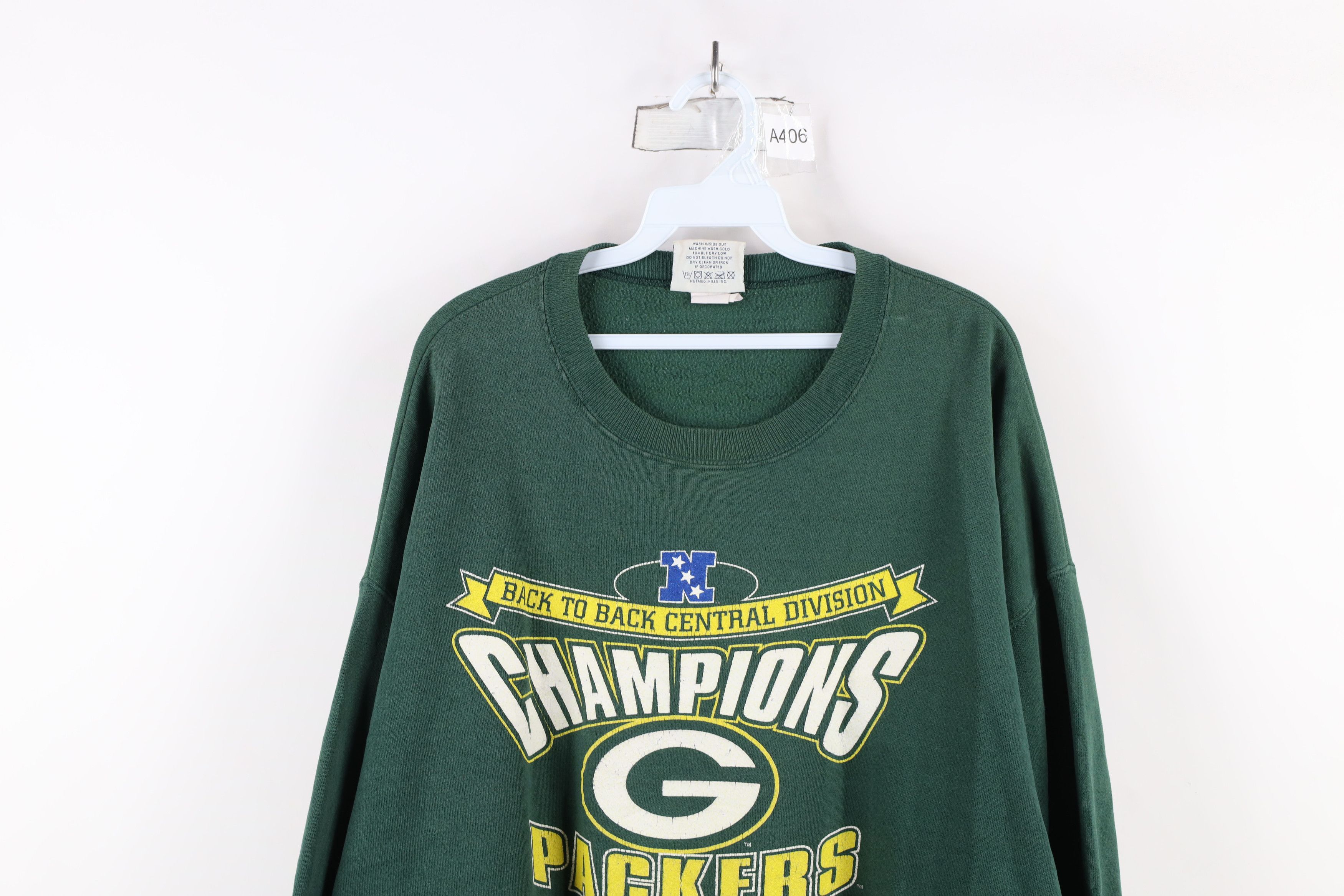 Vintage Vintage 90s Green Bay Packers Football Crewneck Sweatshirt Size US XXL / EU 58 / 5 - 2 Thumbnail