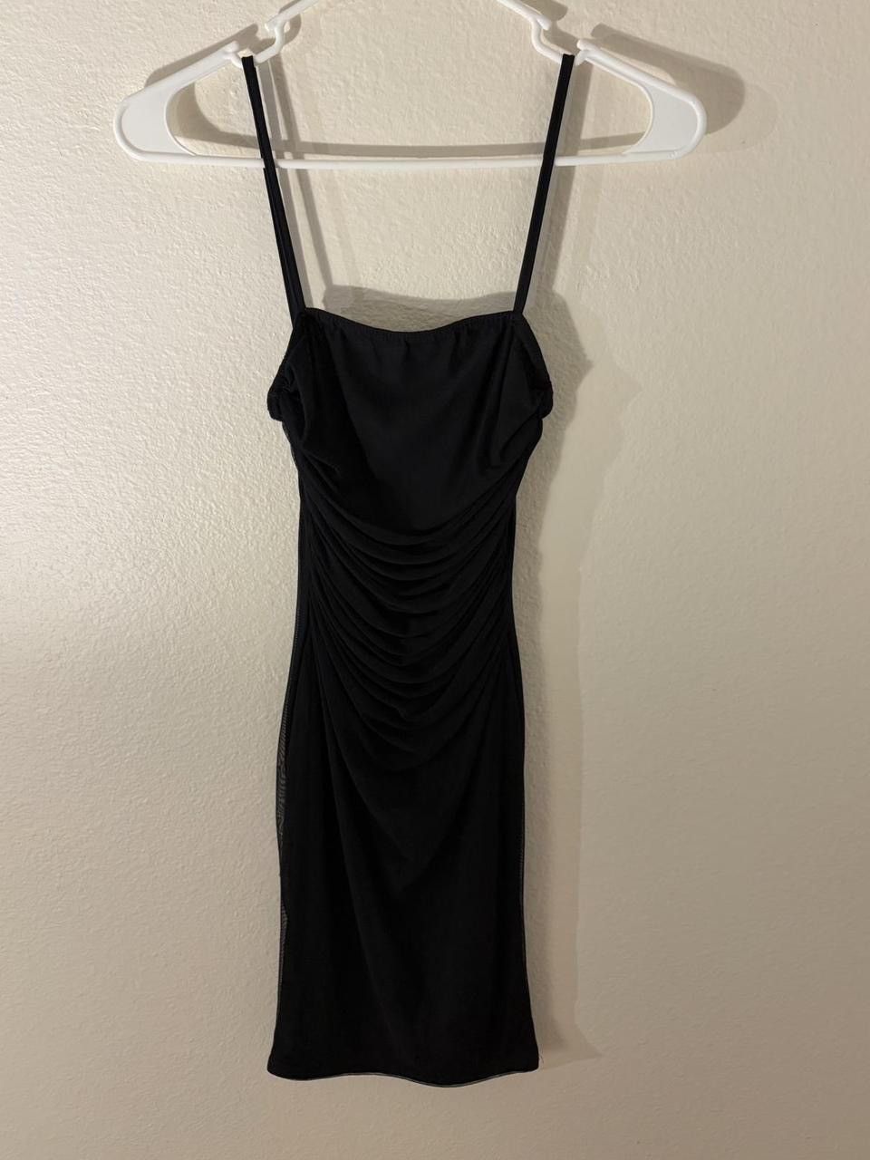 PrettyLittleThing pretty little thing black ruched mini dress Size XS / US 0-2 / IT 36-38 - 2 Thumbnail