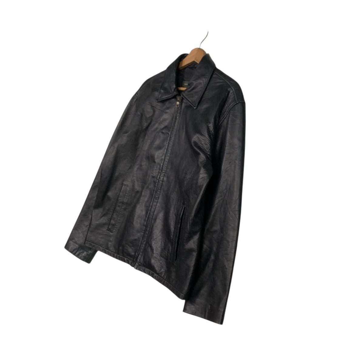 🔥VINTAGE SOFT LEATHER JACKET BANANA REPUBLIC ISSEY MIYAKE