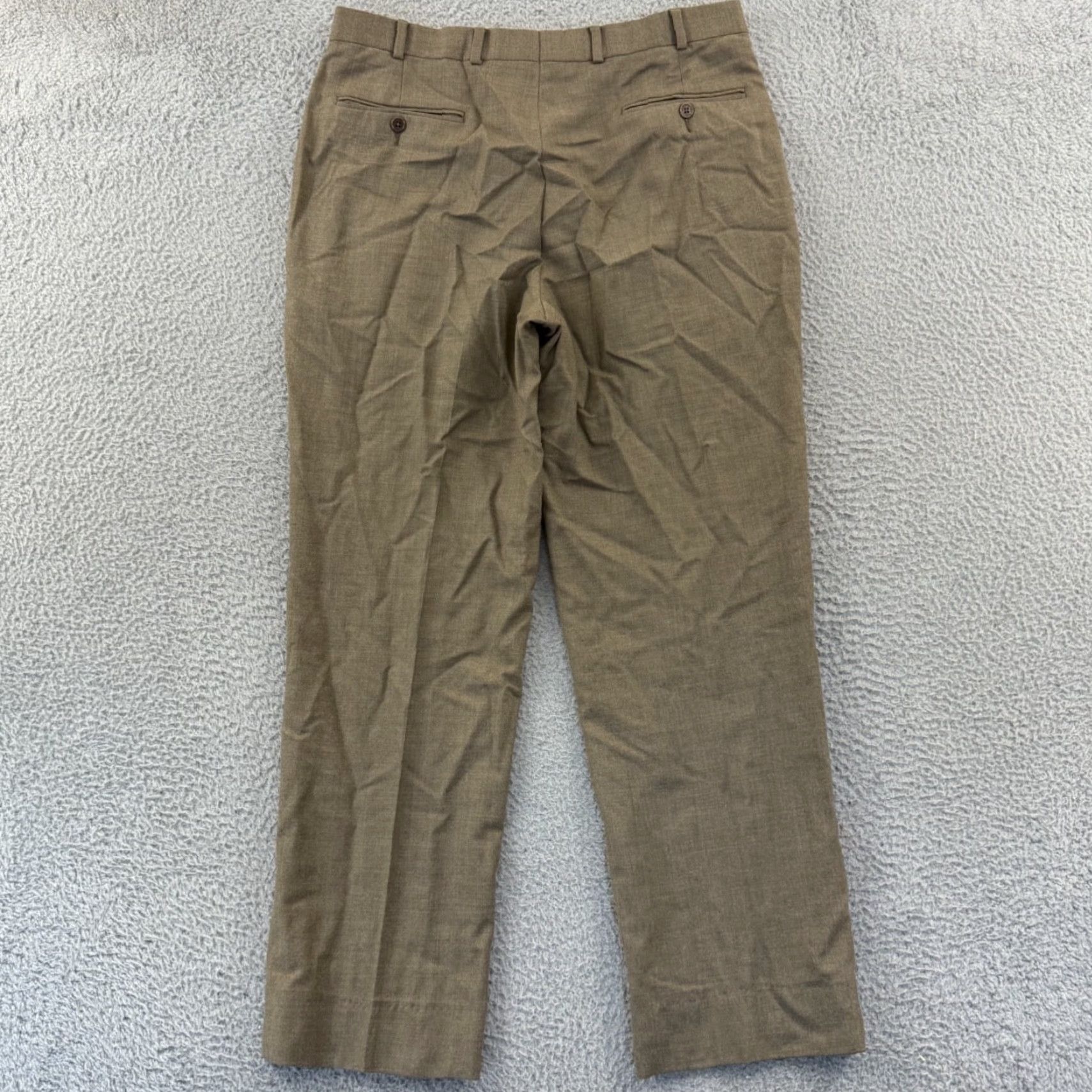 Brooks Brothers Brooks Brothers 346 Dress Pants Men’s 34x30 Brown Wool Pleated Zip Trousers Button Hook & Eye Pocket Slash Pockets Straight Regular Size 34 Size US 34 / EU 50 - 6 Thumbnail