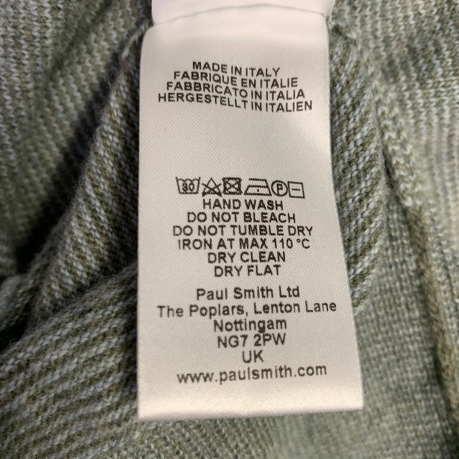 Paul Smith PAUL SMITH Size L Grey Lambswool Cotton Crew Neck Pullover Size US L / EU 52-54 / 3 - 7 Thumbnail