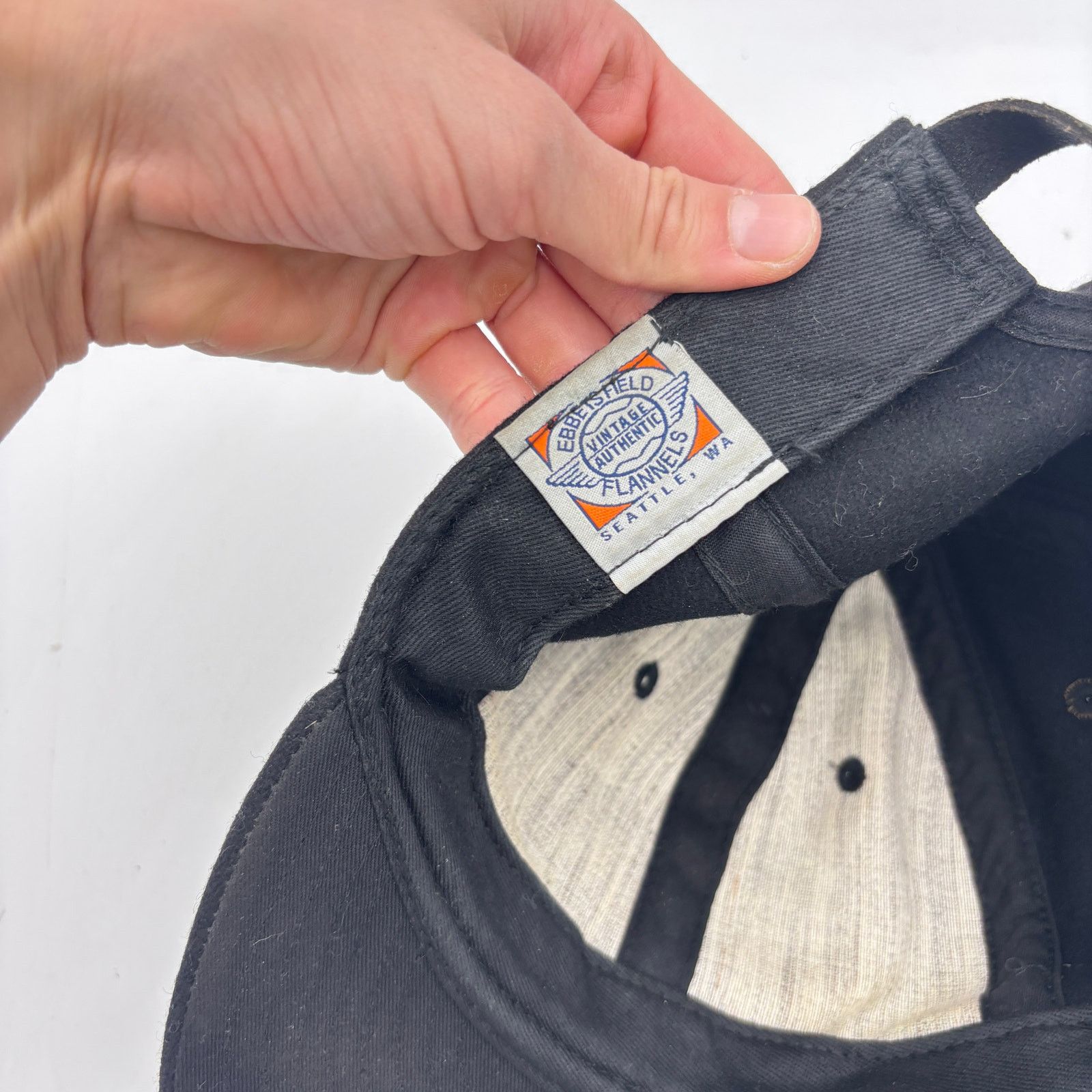 Ebbets Field Flannels × Filson Filson x Ebbets Field Flannels Wool Hat Adjustable Cap Black Size ONE SIZE - 8 Thumbnail