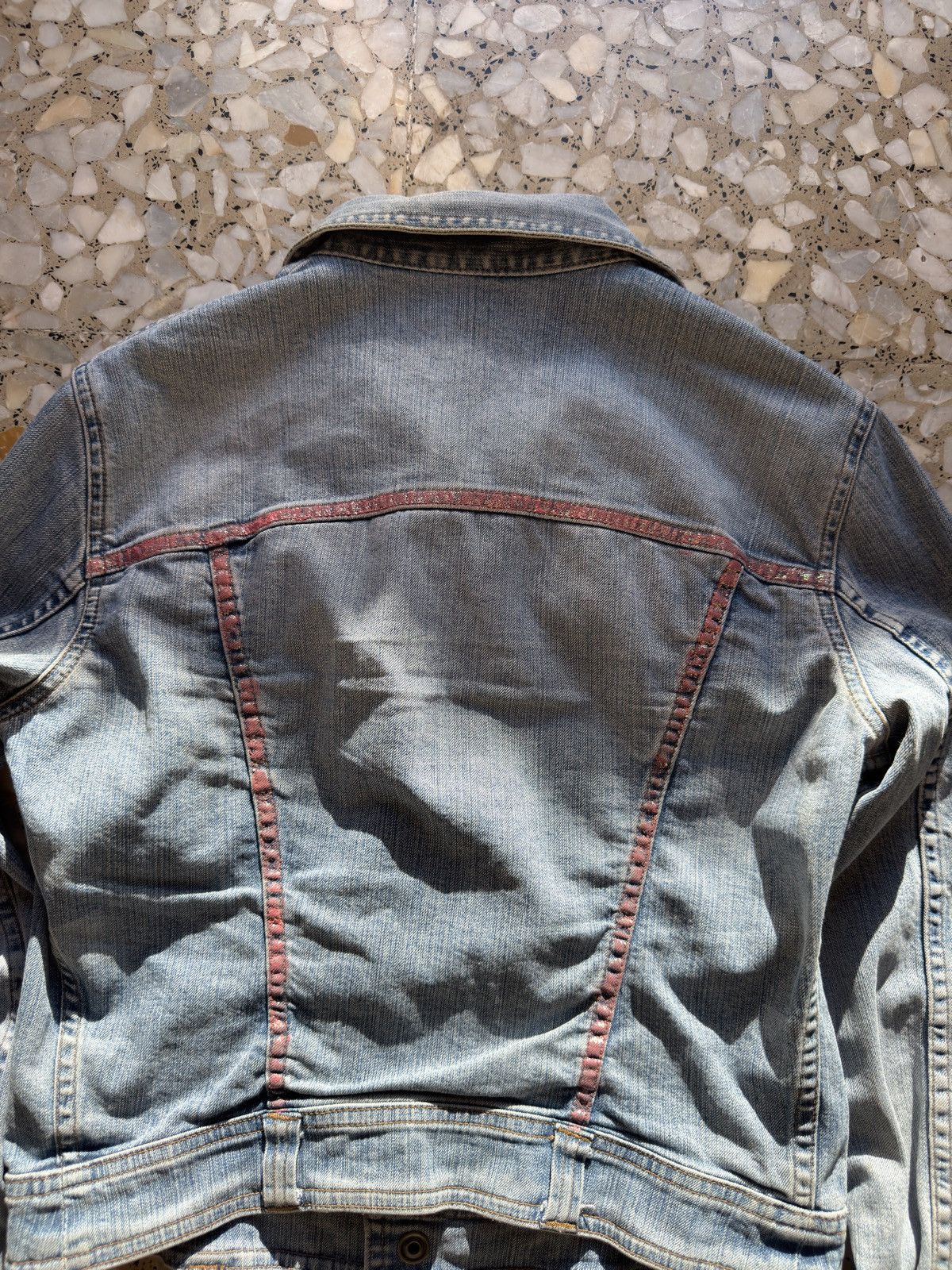 Just Cavalli Roberto Just Cavalli Vintage Denim Trim Blue Jacket S Italy Size S / US 4 / IT 40 - 4 Thumbnail