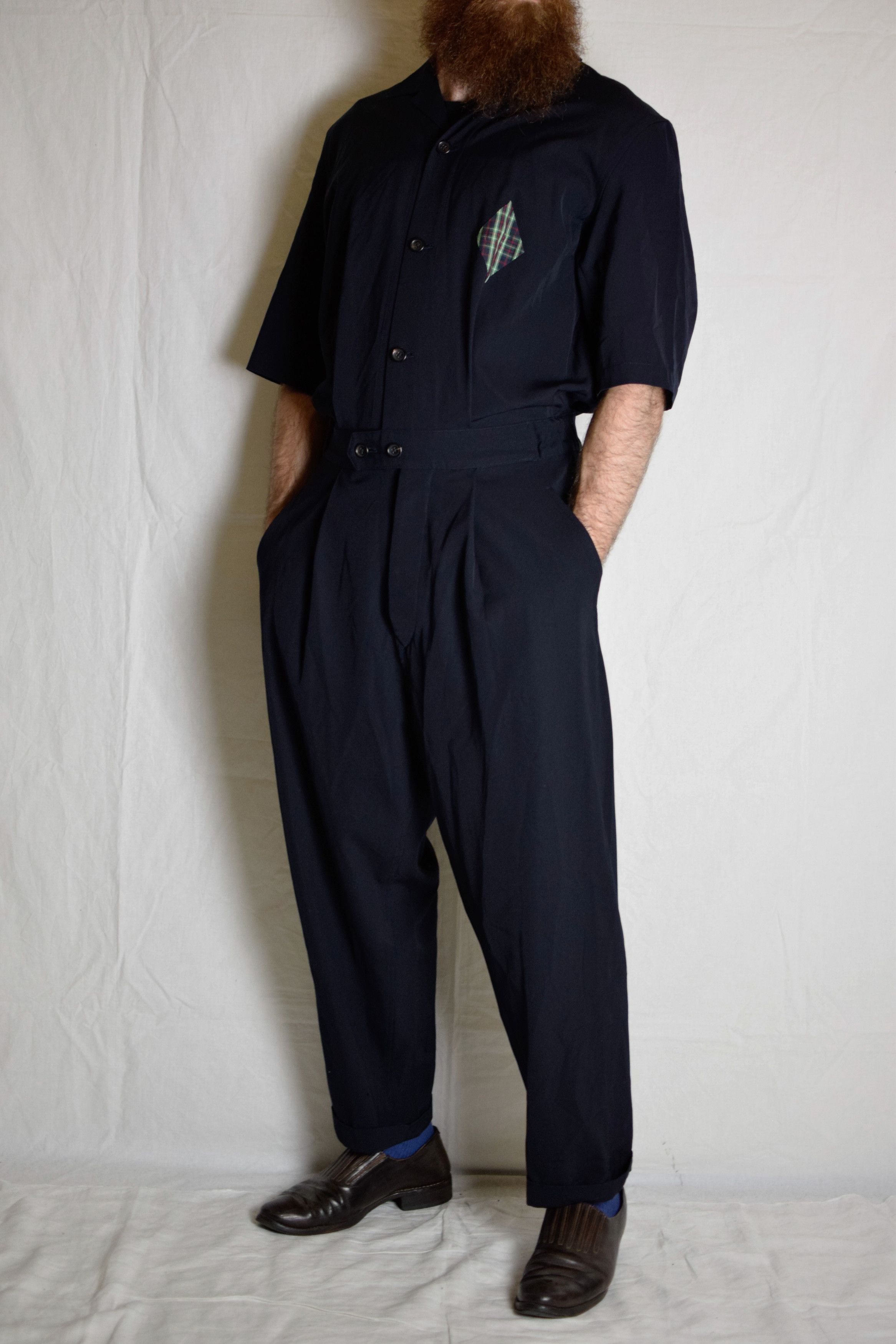 Yohji Yamamoto YYPH Archive Diamond Check Jumpsuit Size US 32 / EU 48 - 1 Thumbnail