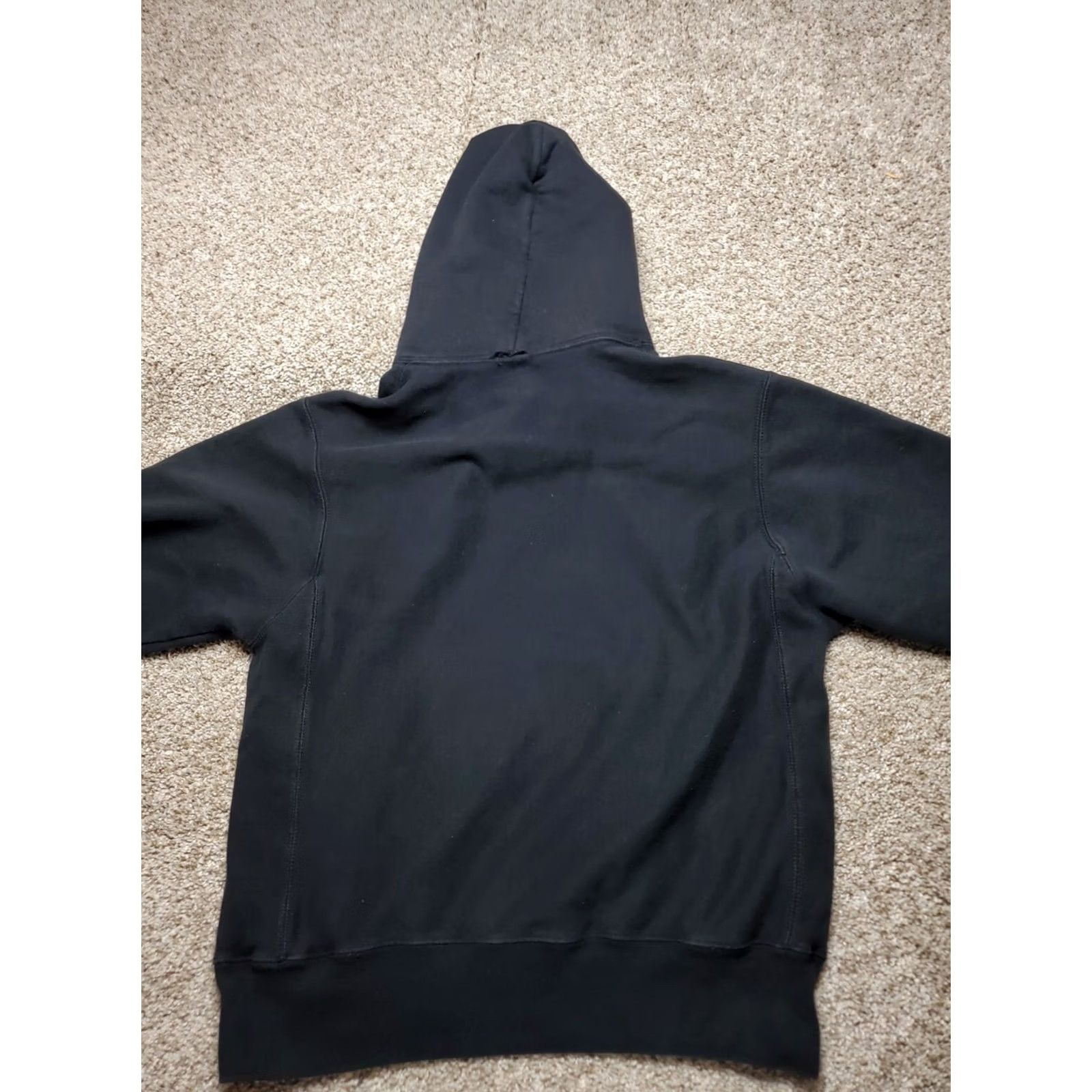 Champion Champion Reverse Weave Hoodie Mens Small Black Graphic Long Sleeve Pullover Size US S / EU 44-46 / 1 - 5 Thumbnail