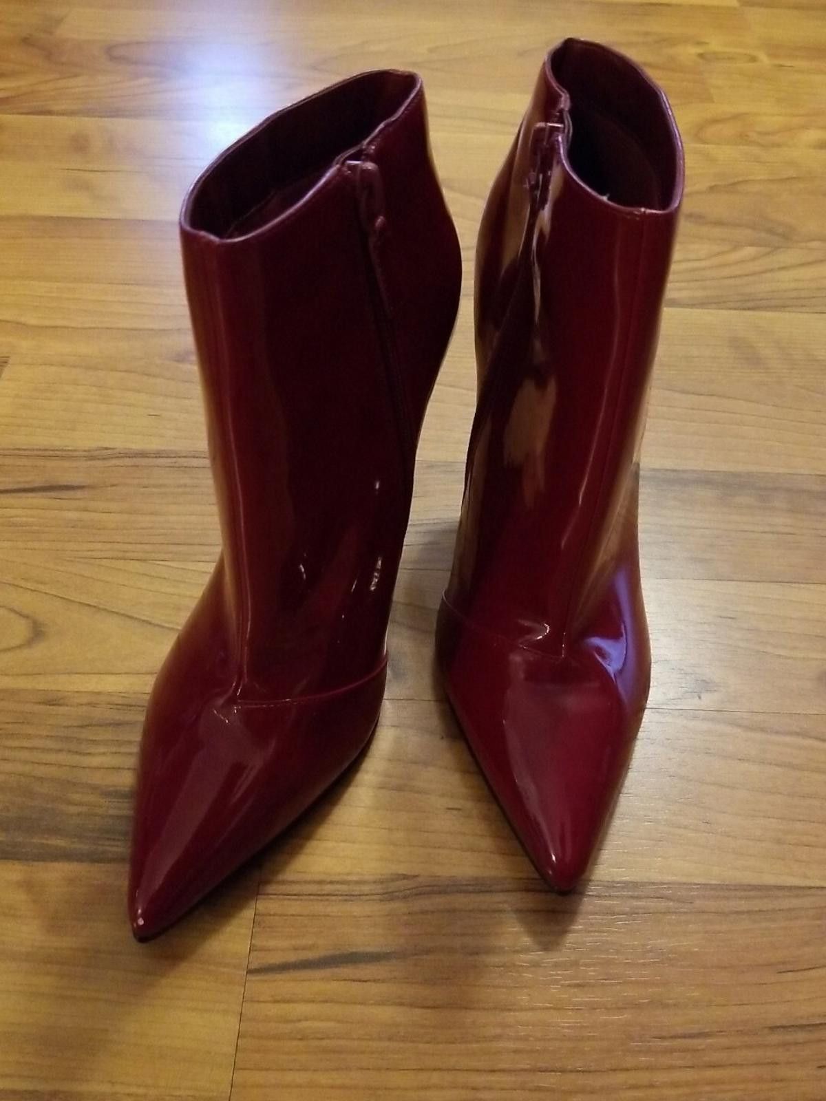 Other New Charles & Keith Women's 7.5 Ankle BOOTS Red Heels Size US 7.5 / IT 37.5 - 7 Thumbnail