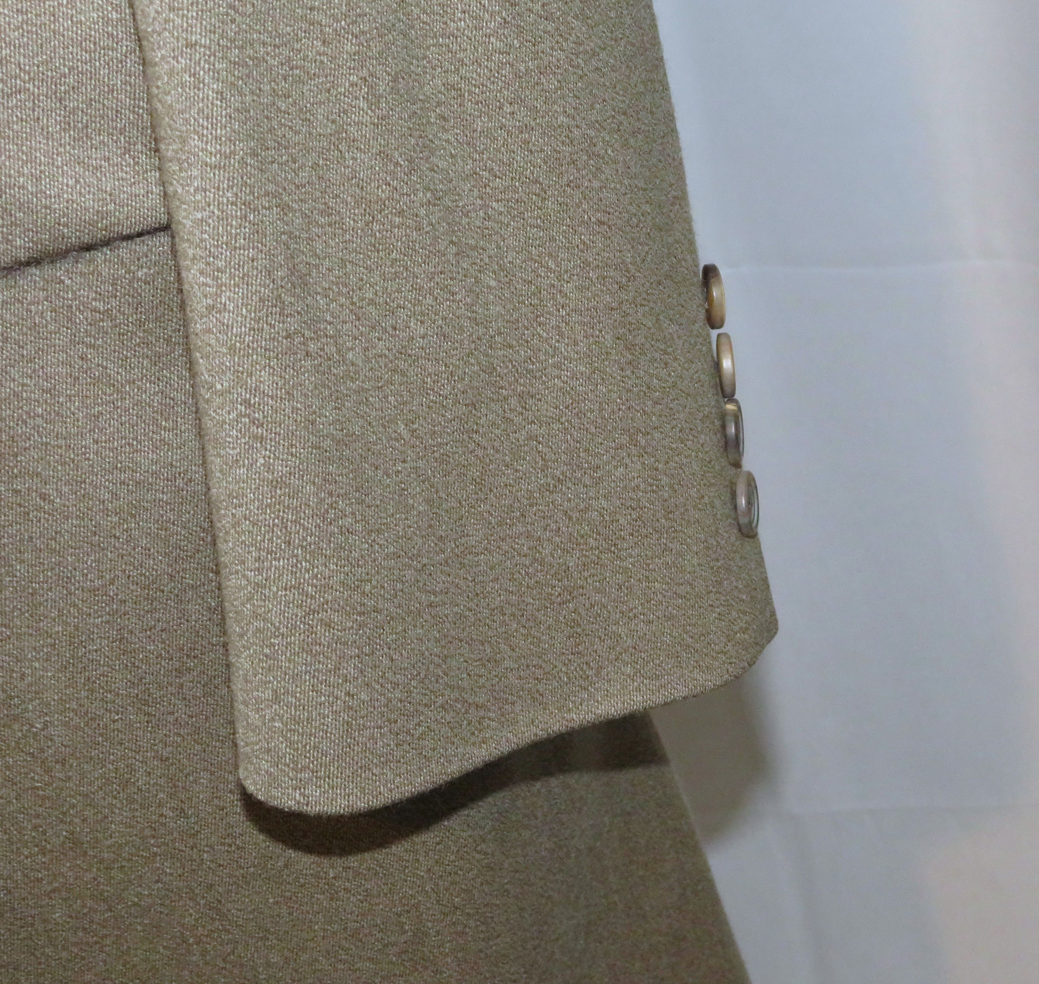 Paul Stuart Taupe Gabardine Velvet Collar Chesterfield 40S Size US M / EU 48-50 / 2 - 8 Thumbnail