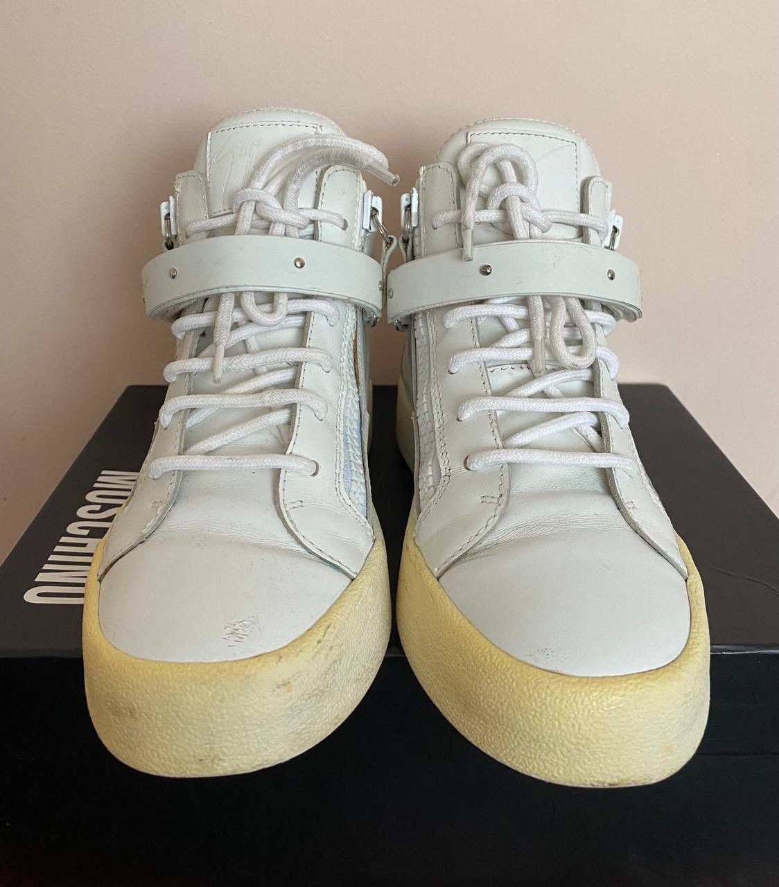 Giuseppe Zanotti Giuseppe Zanotti May London White Size 39 Size US 6 / EU 39 - 3 Thumbnail