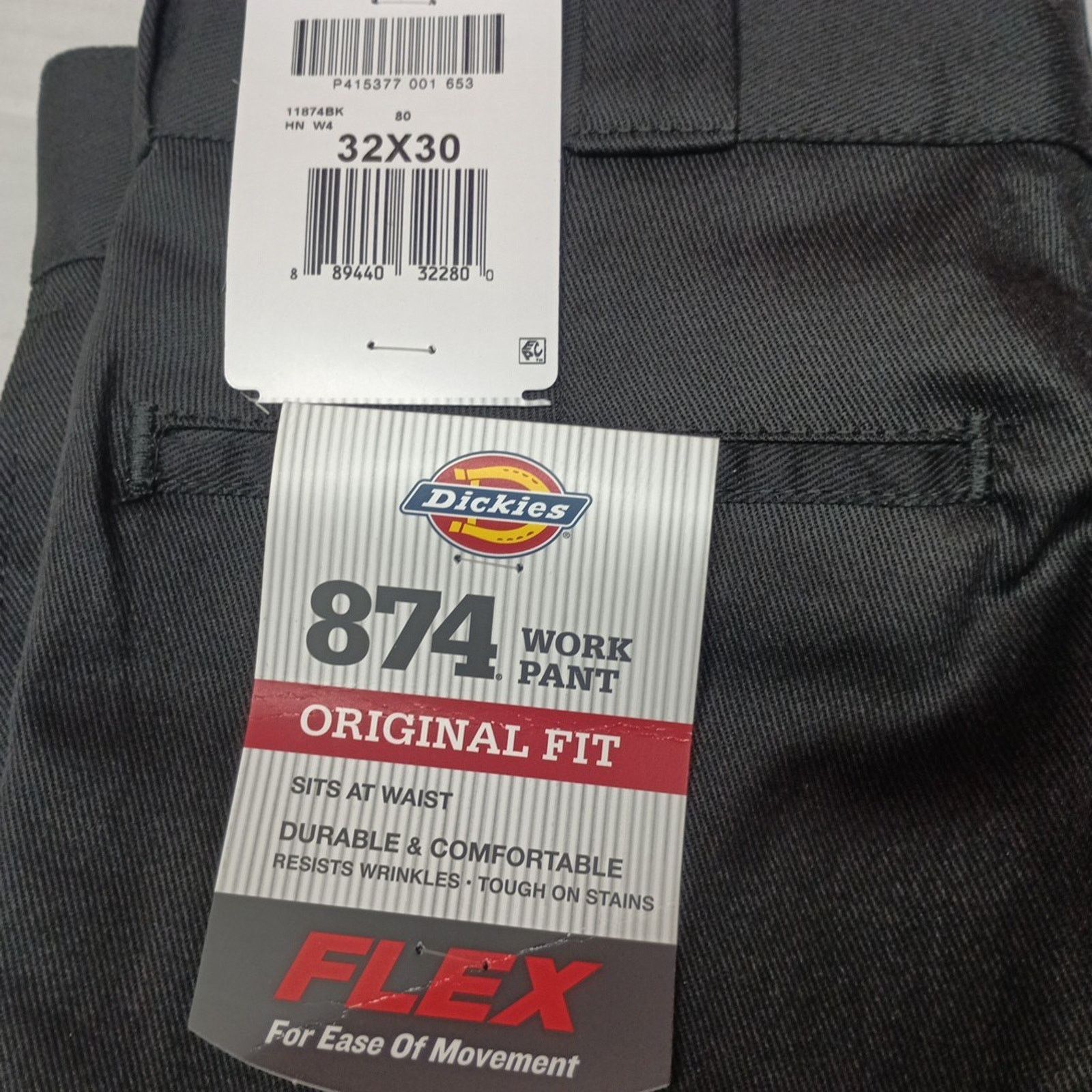 Dickies Dickies 874 Pants Men's Original Fit Work Pants 32x30 Black Size US 32 / EU 48 - 2 Thumbnail