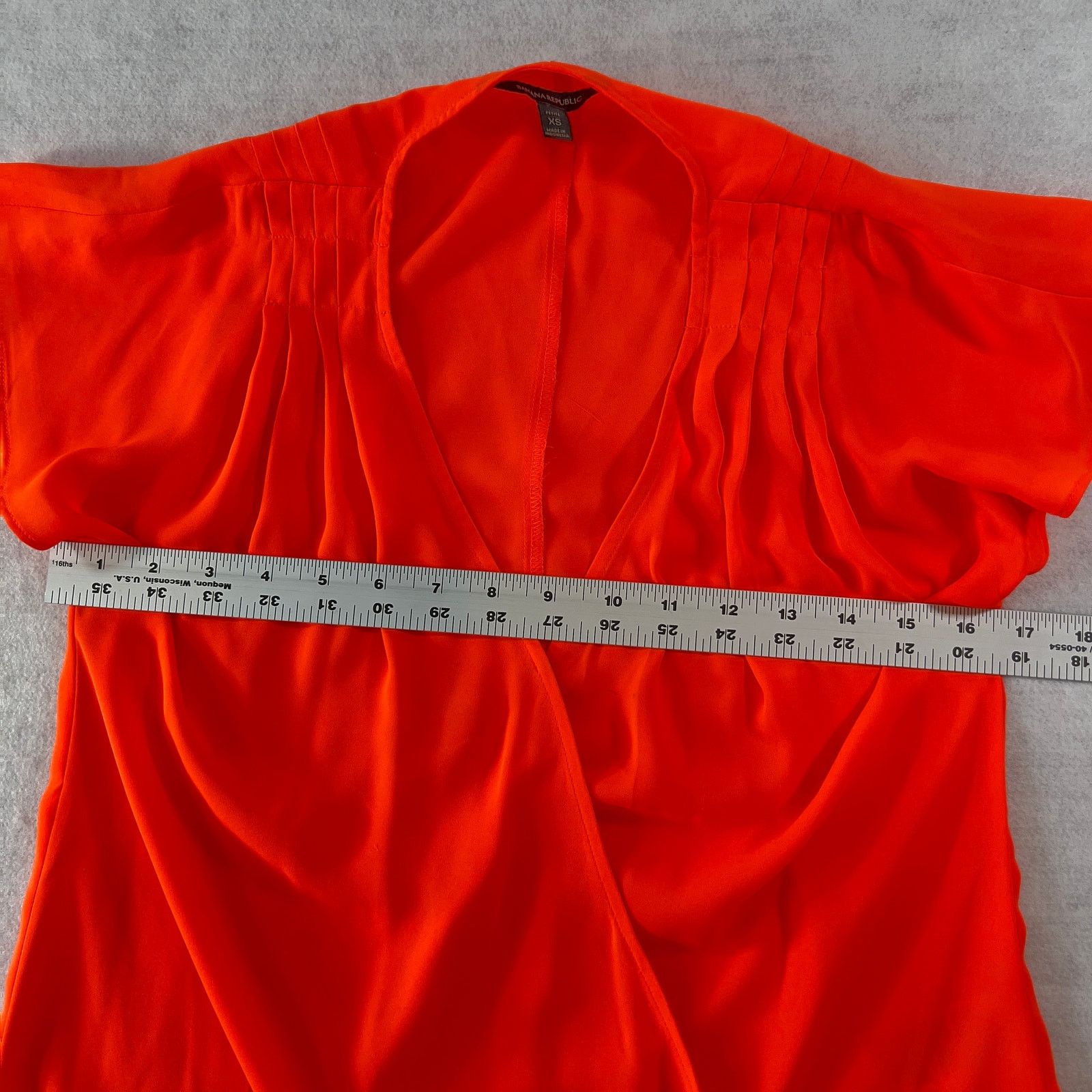 Banana Republic Banana Republic Wrap Top Pet XS Neon Sunset Ruched Size XS / US 0-2 / IT 36-38 - 7 Thumbnail
