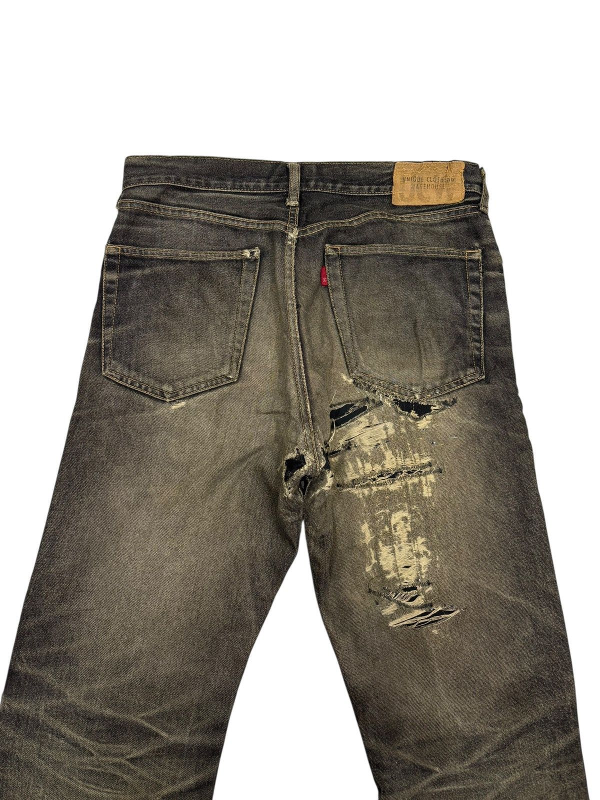 Kapital Unique Clothing Warehouse Thrashed Distress Destroyed Jeans Size US 31 - 6 Thumbnail