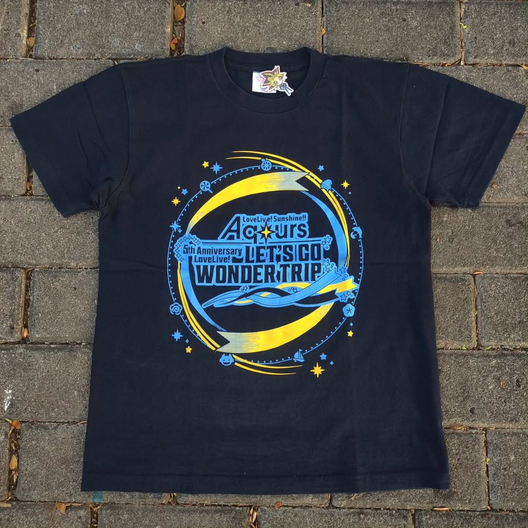 Anime Love Live! Aqours 5th Anniversary 2021 Tee Size US M / EU 48-50 / 2 - 1 Thumbnail