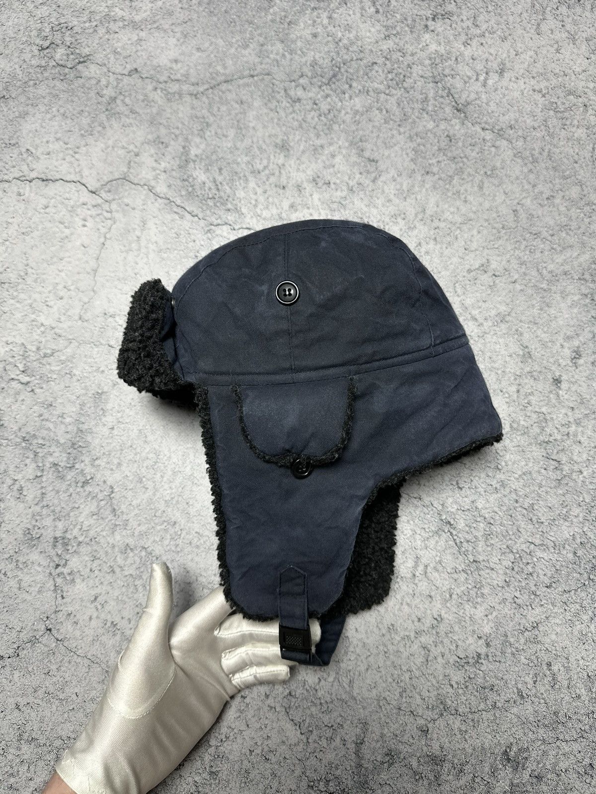 Barbour Barbour Waxed Cotton Trapper Hat Size ONE SIZE - 1 Thumbnail
