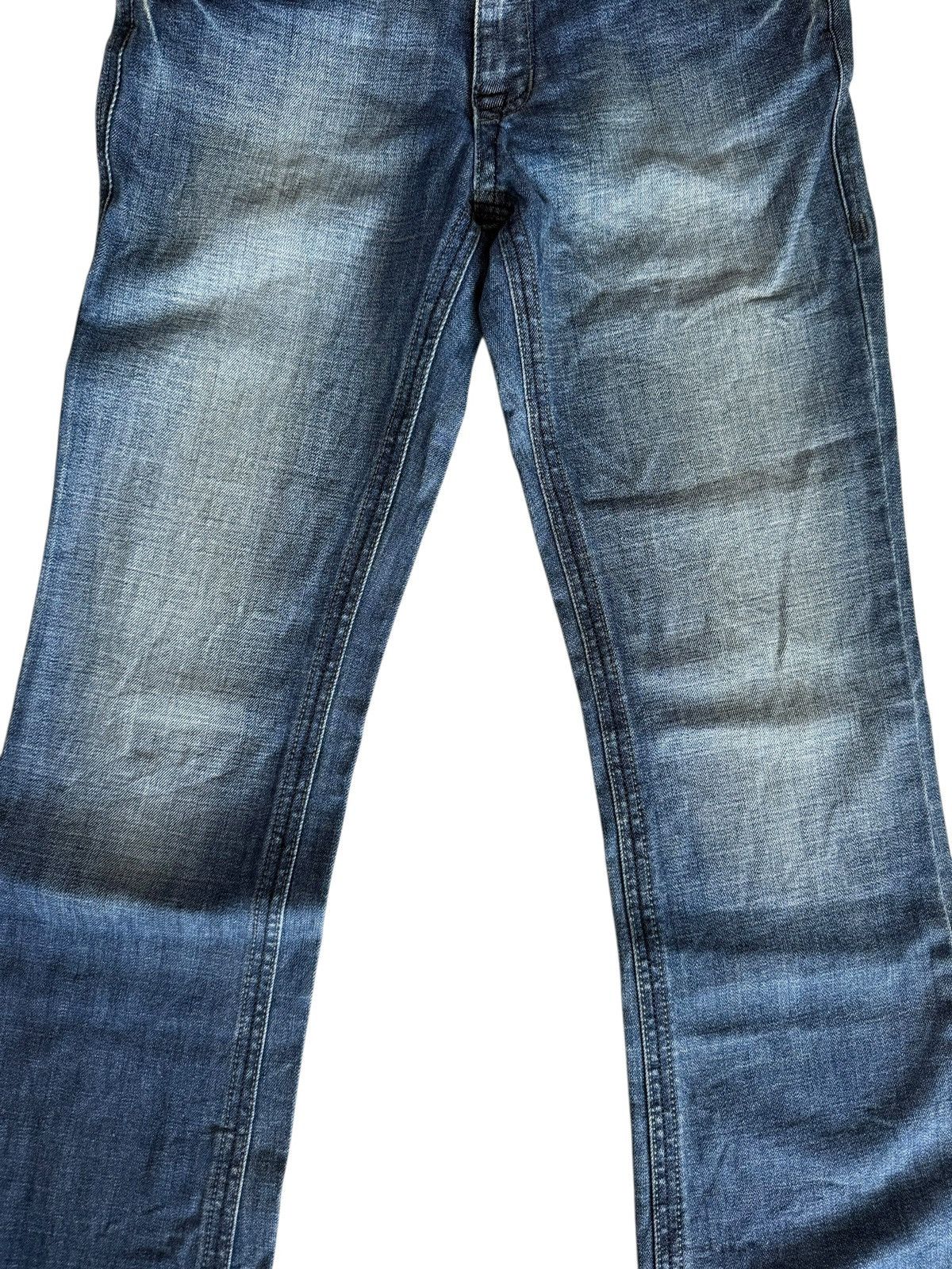 Tornado Mart Flared Jeans Plastic Boy Gly USA Made Nice Design Denim Size US 33 - 8 Thumbnail