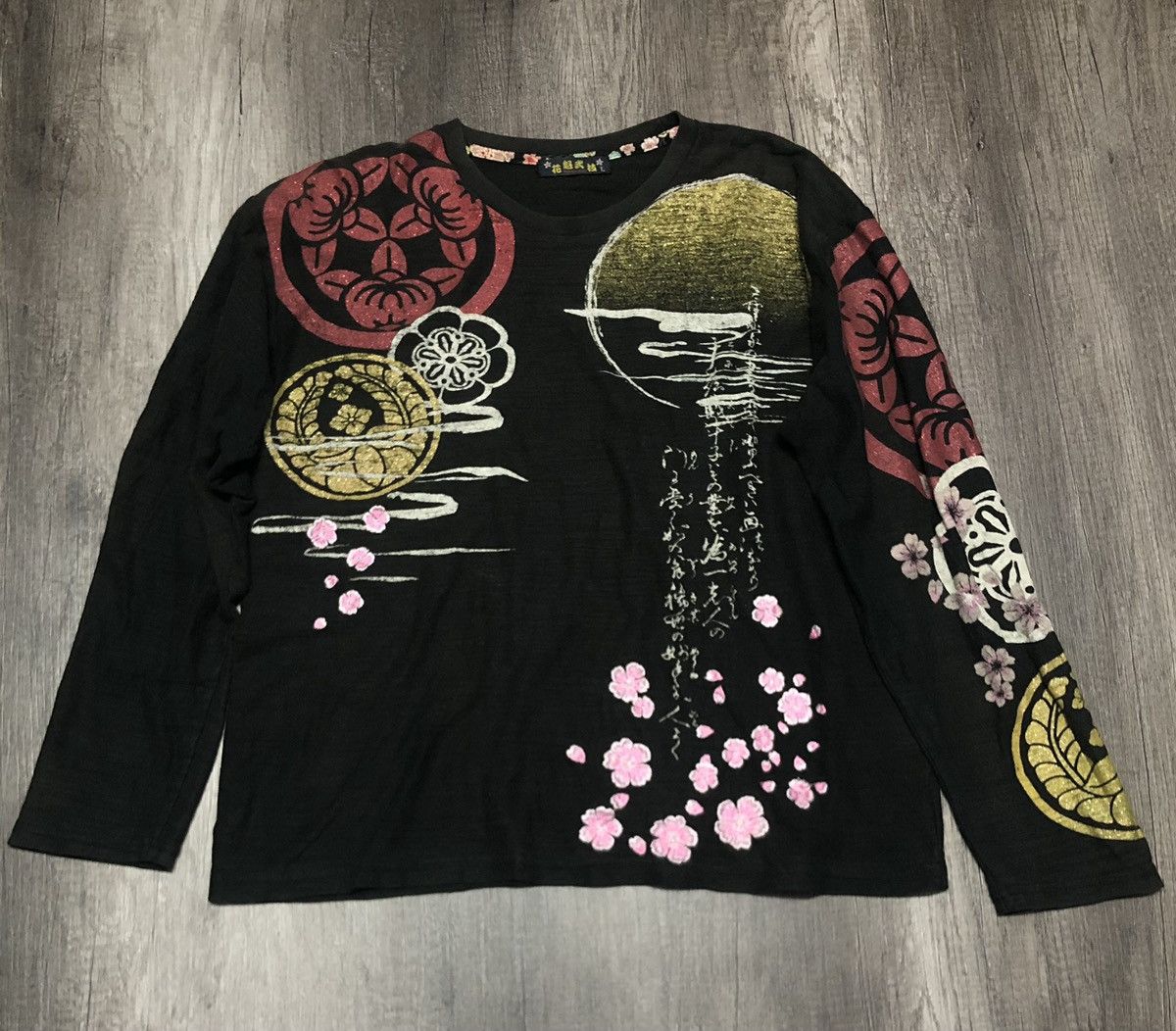 Japanese Brand Japanese Brand Sukajan Style Long Sleeve Tee Shirt Size US L / EU 52-54 / 3 - 3 Thumbnail