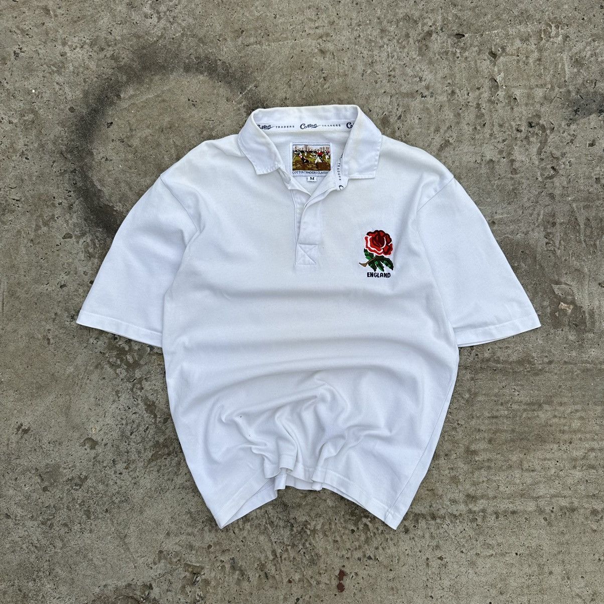 New England Outerwear × Y/Project Vintage England Rugby League Polo Trashed Y2K 90s USA Size US M / EU 48-50 / 2 - 1 Thumbnail
