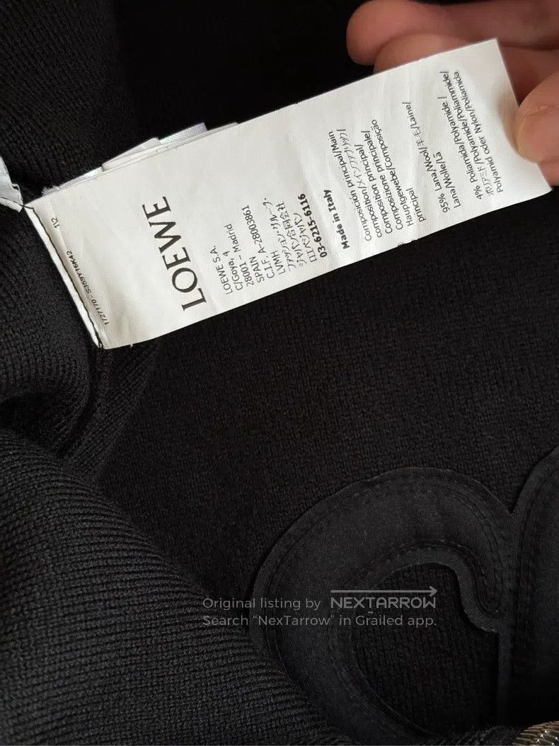 Loewe Loewe Black knit wool coat Size M / US 6-8 / IT 42-44 - 9 Thumbnail