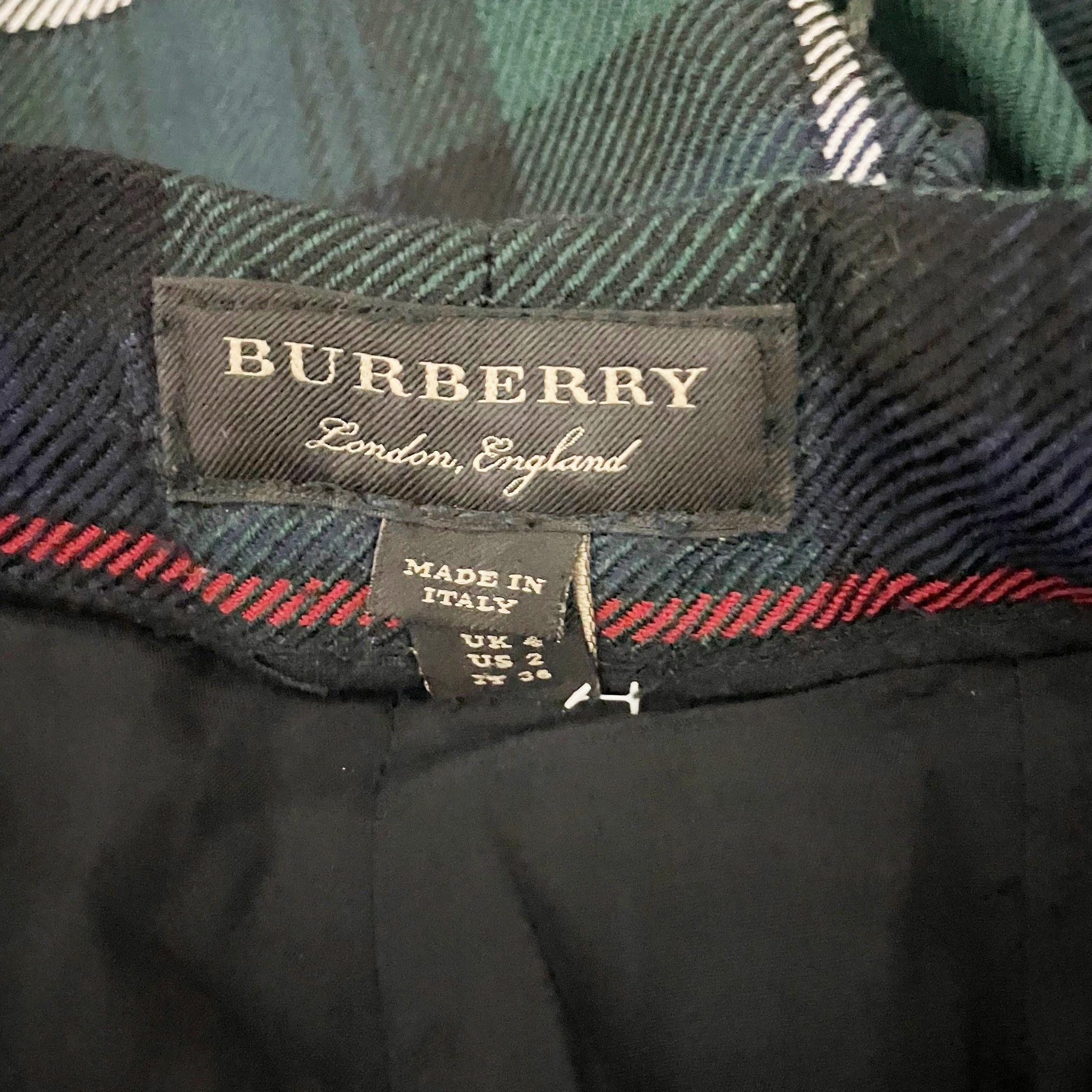 Burberry Burberry Women's Wool Mid Rise Straight Fit Size 26" / US 2 / IT 38 - 2 Thumbnail
