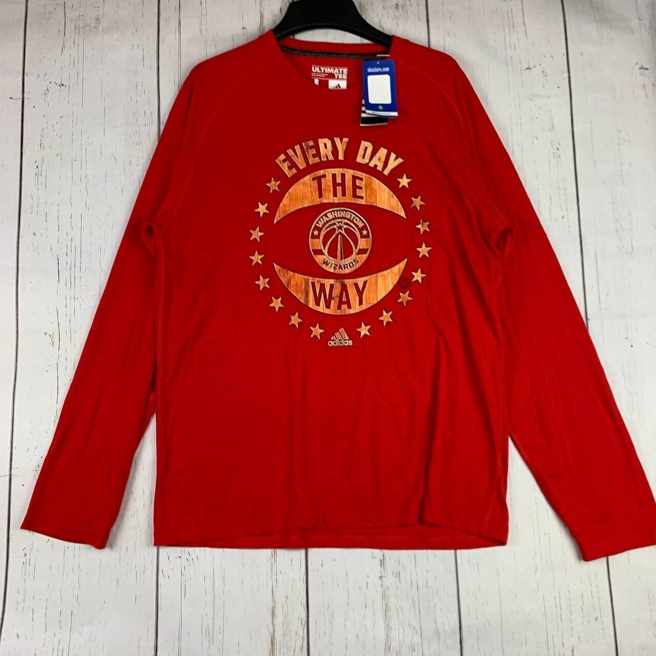 Adidas Washington Wizards NBA Long Sleeves Sweatshirt Red New Men Size US L / EU 52-54 / 3 - 1 Thumbnail