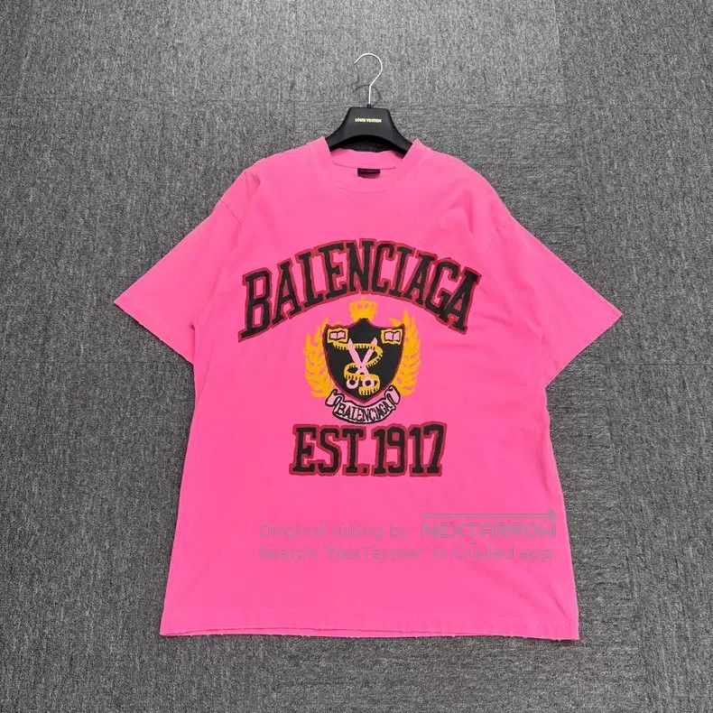 Balenciaga Balenciaga Scissor Crown and Wheat Short Sleeve Size US L / EU 52-54 / 3 - 1 Thumbnail