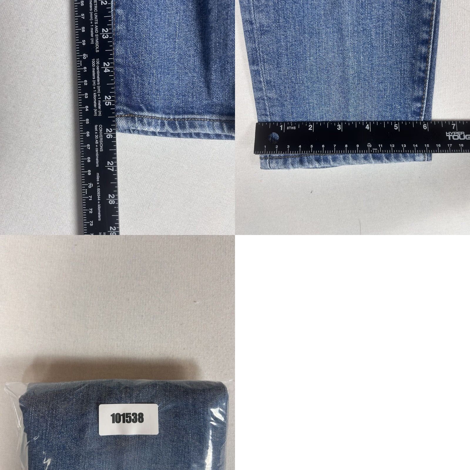 Gap Gap 1969 Jeans Women's Size 27R Ankle Blue Cotton Stretch Denim Straight 5-Pocket Zipper Button Regular Rise 26in Inseam 90s City Vintage: No Size 27" / US 4 / IT 40 - 8 Thumbnail