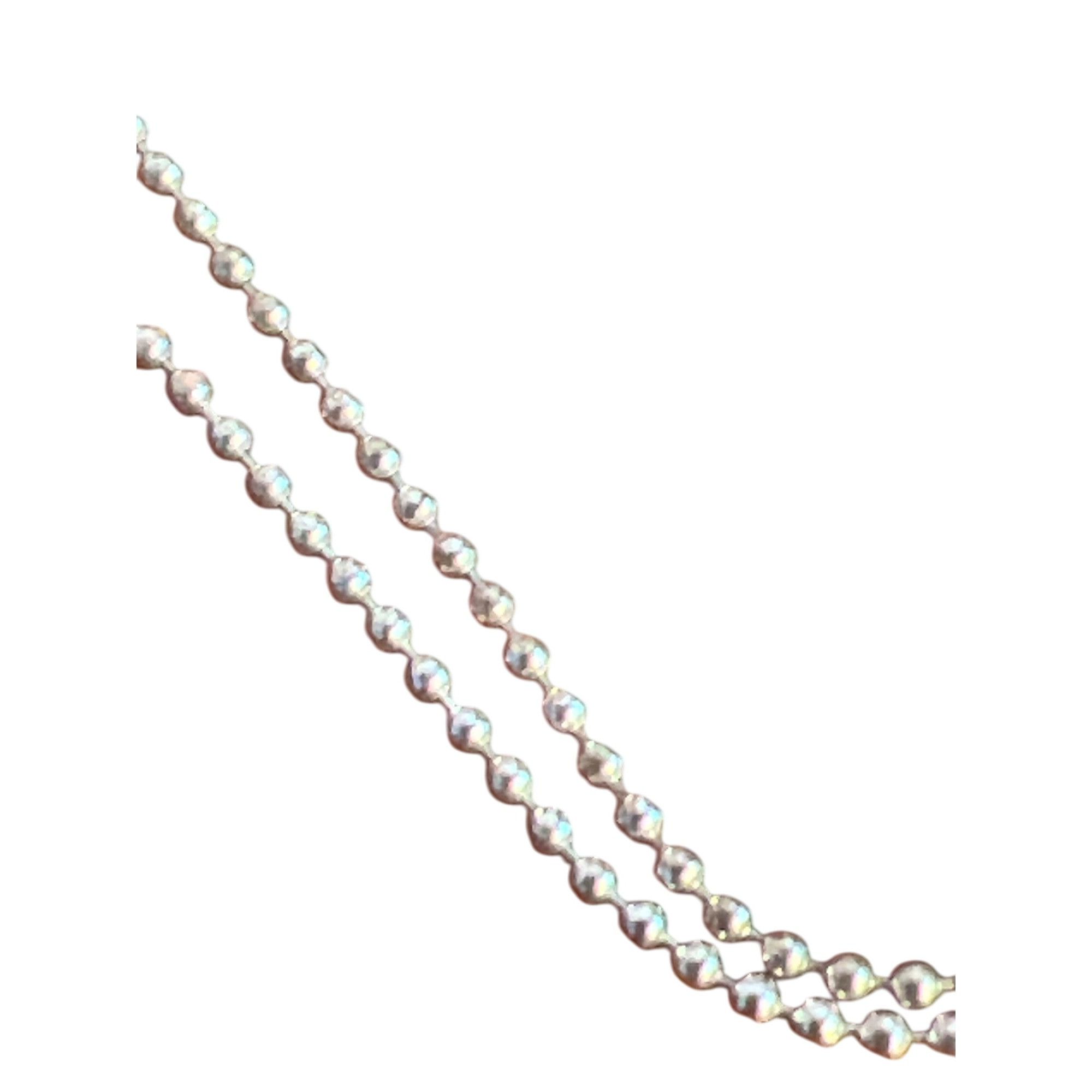 Other Silver Tone Ball Chain Necklace Sleek Pendant Long Horn Claw Size ONE SIZE - 3 Thumbnail