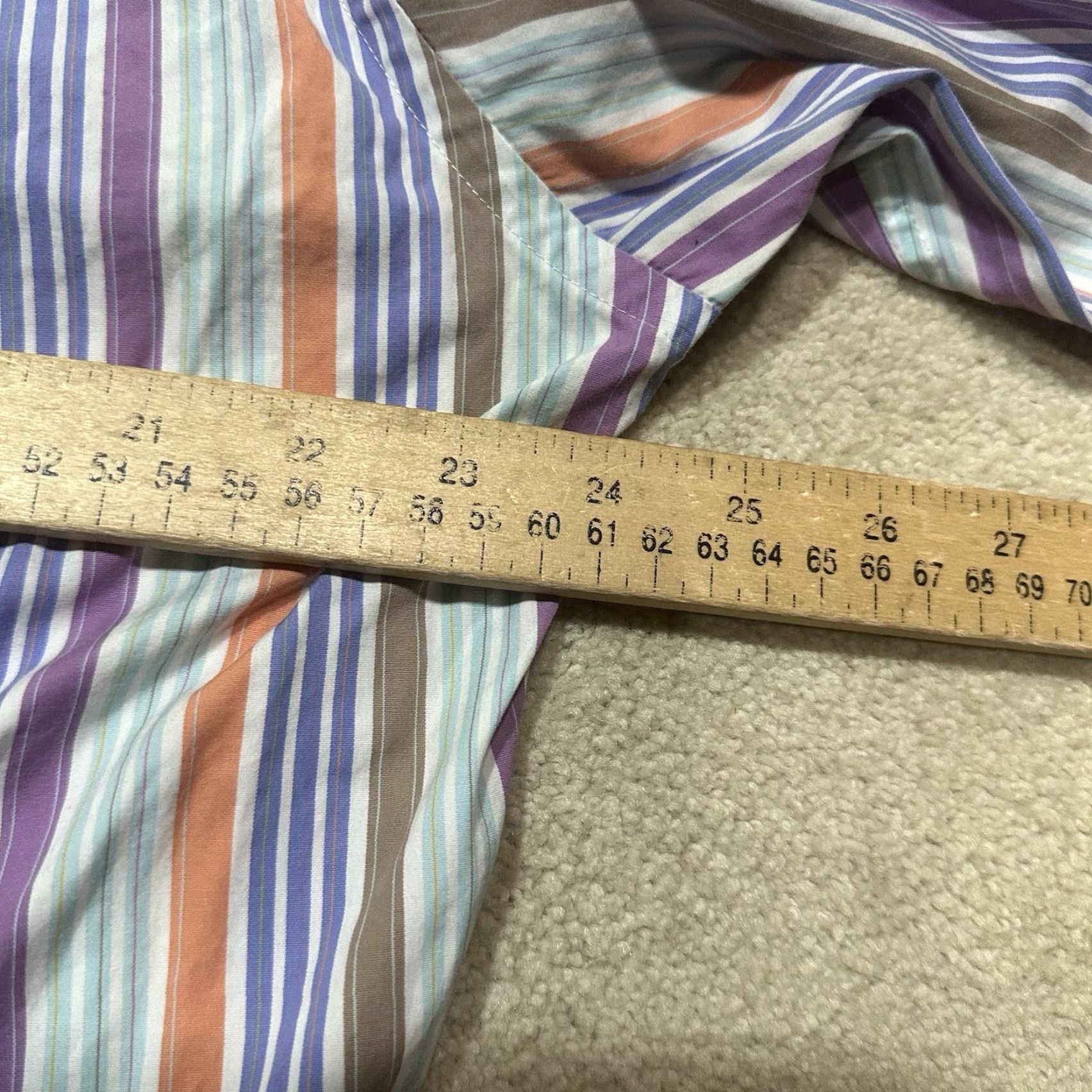 Faconnable Façonnable Button-Up Shirt Mens Large Colorful Striped Classique Shirt Size US L / EU 52-54 / 3 - 6 Thumbnail